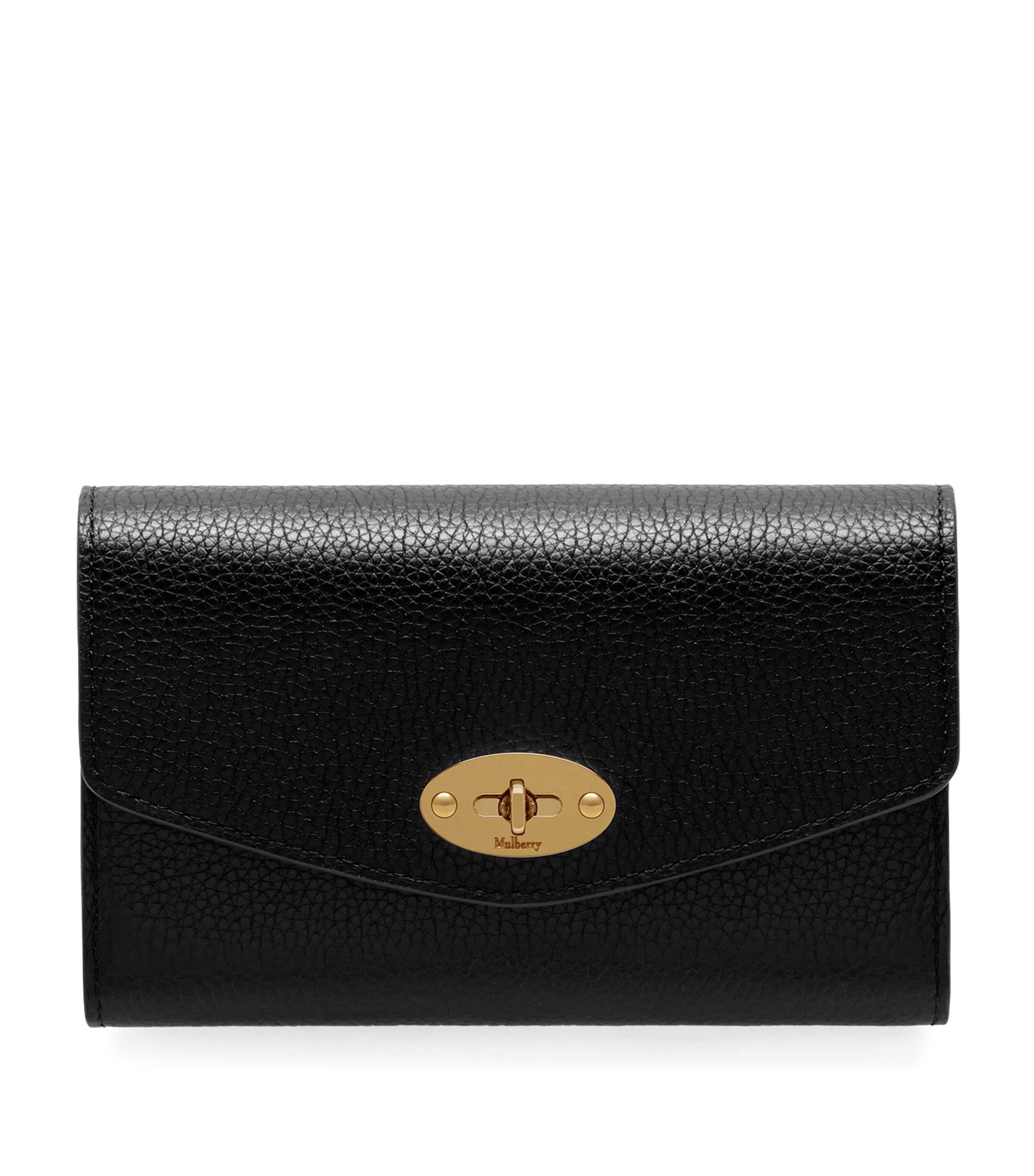 Mulberry Medium Darley Wallet In Black