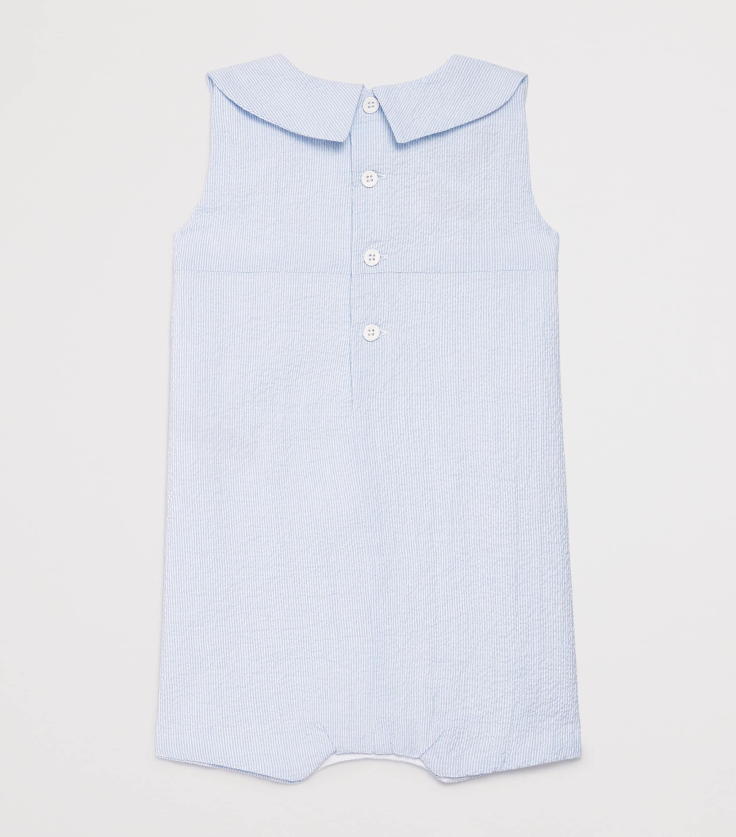 Cotton-Blend Candy Playsuit (1-24 Months) 801 T2066 SKY BLUE Image 2