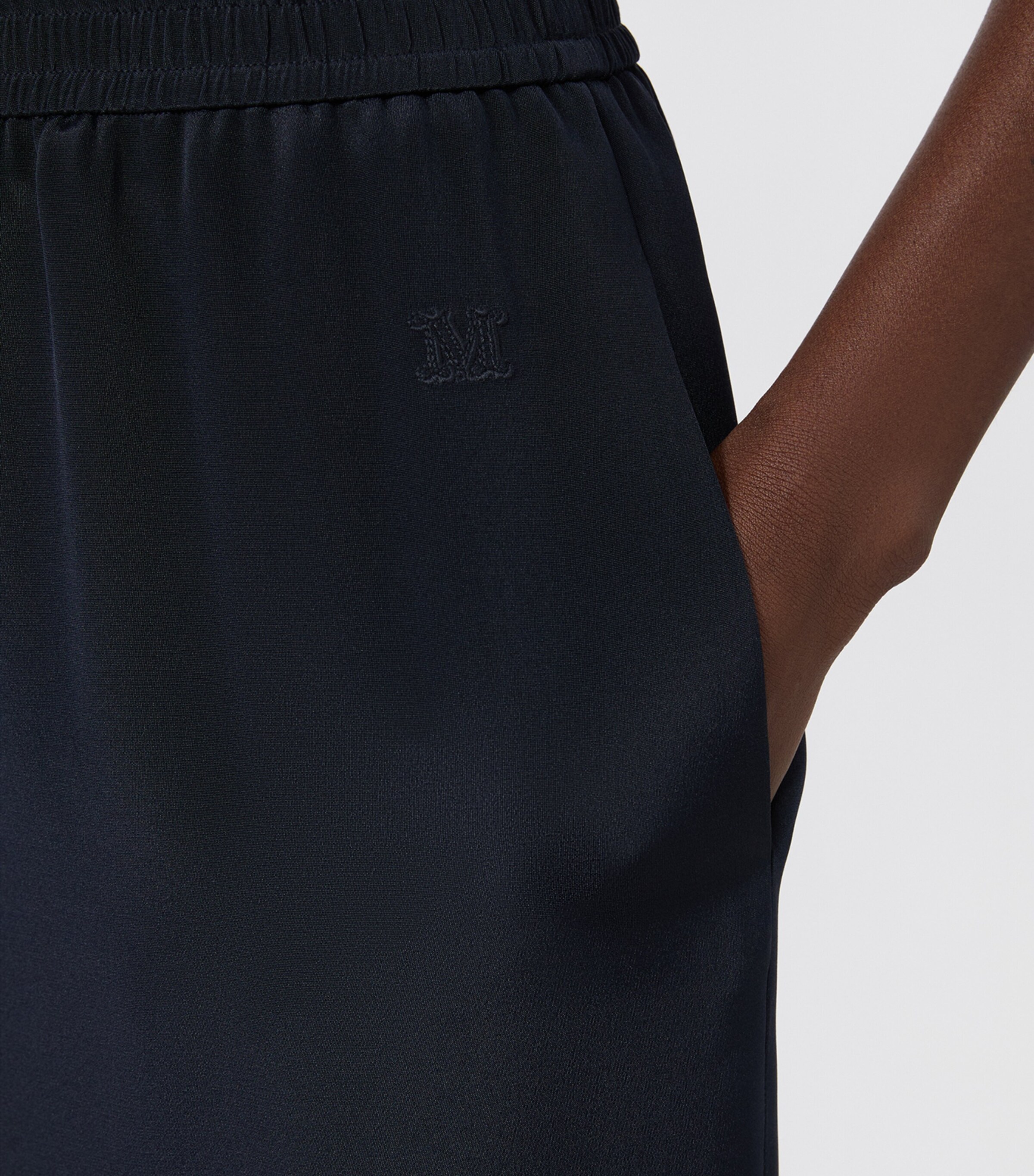 Max Mara Womens Silk Wide-Leg Trousers Ultramarine Image 5
