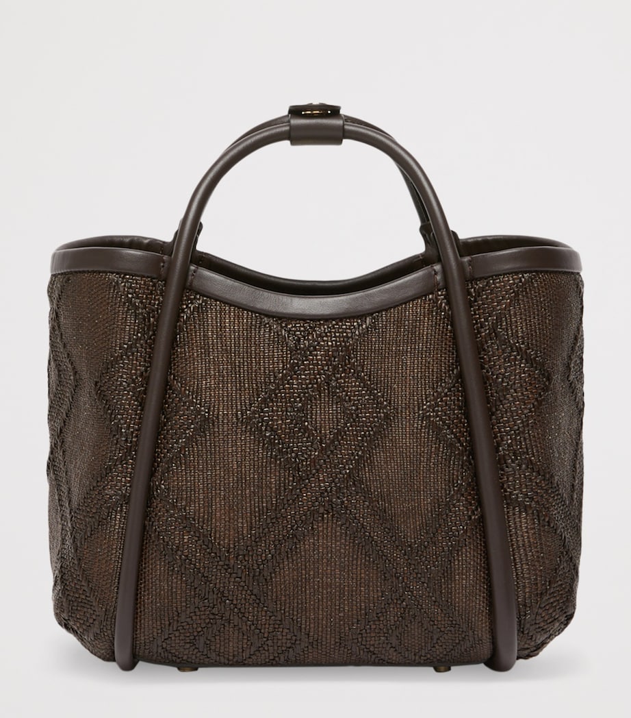 Max Mara Extra-Small Embellished Marine Top-Handle Bag Dark Brown Image 4