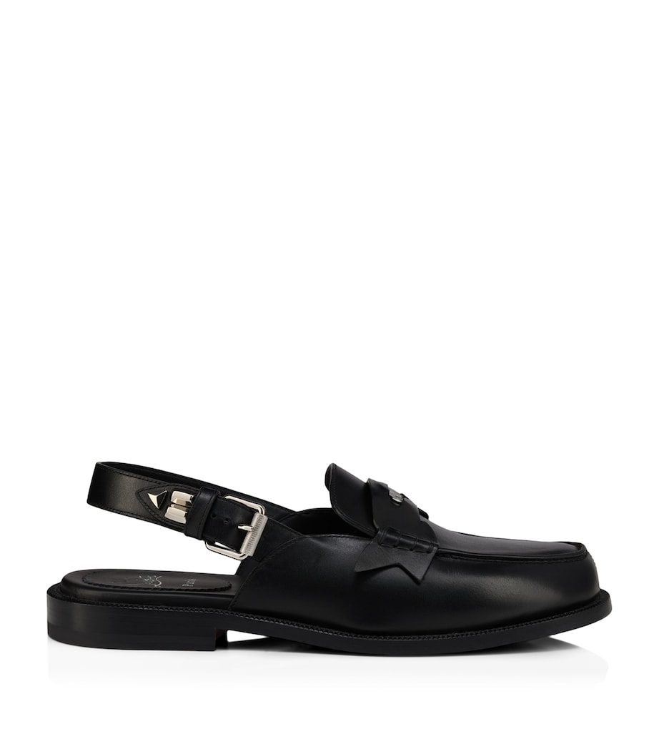 Christian Louboutin The Asclepius Leather Slingback Loafers Image 1