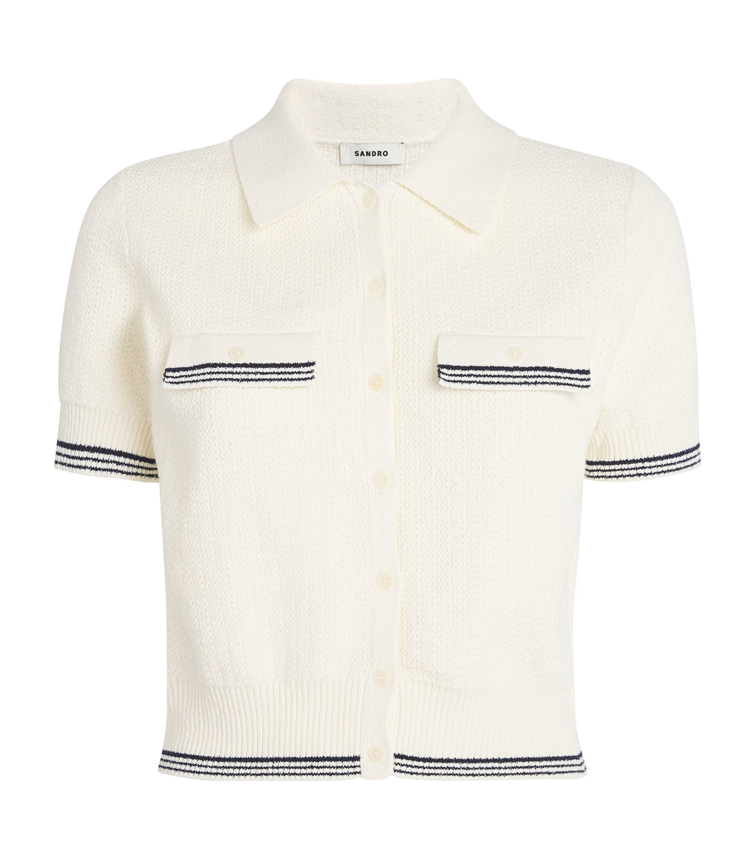 SANDRO COTTON-BLEND PERPIGNAN SWEATER