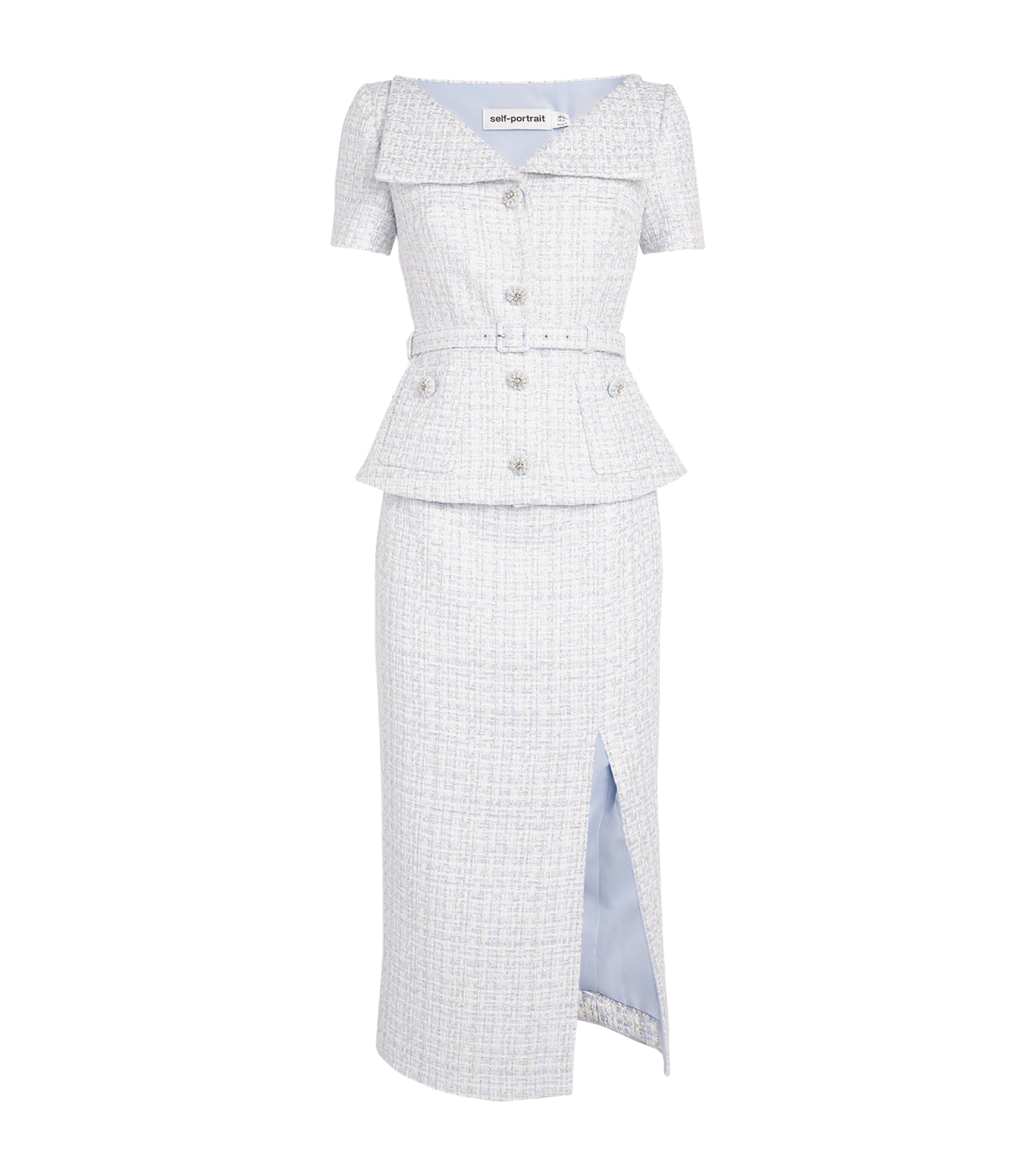 SELF-PORTRAIT BOUCLÉ MIDI DRESS