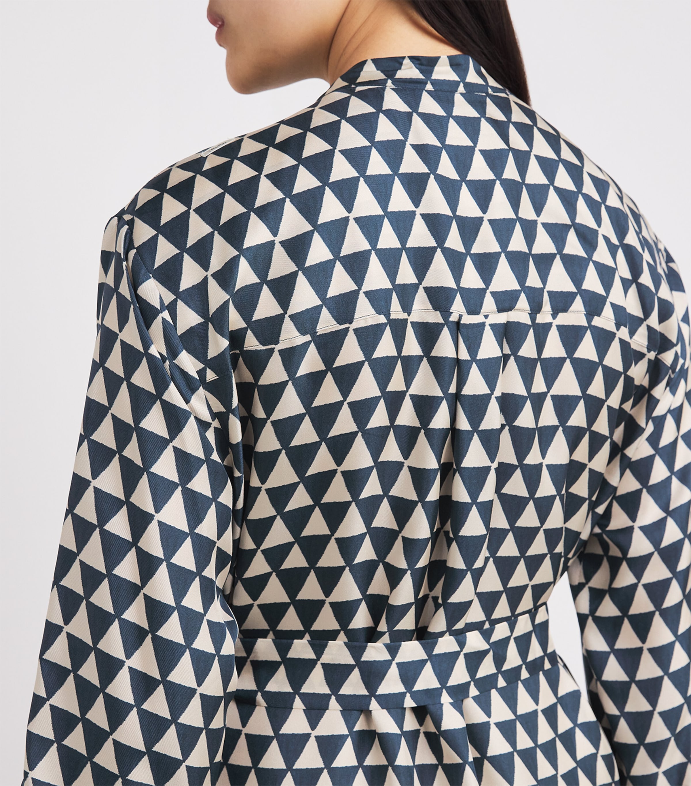 Silk Printed Midi Dress ULTRAMARINE Image 6