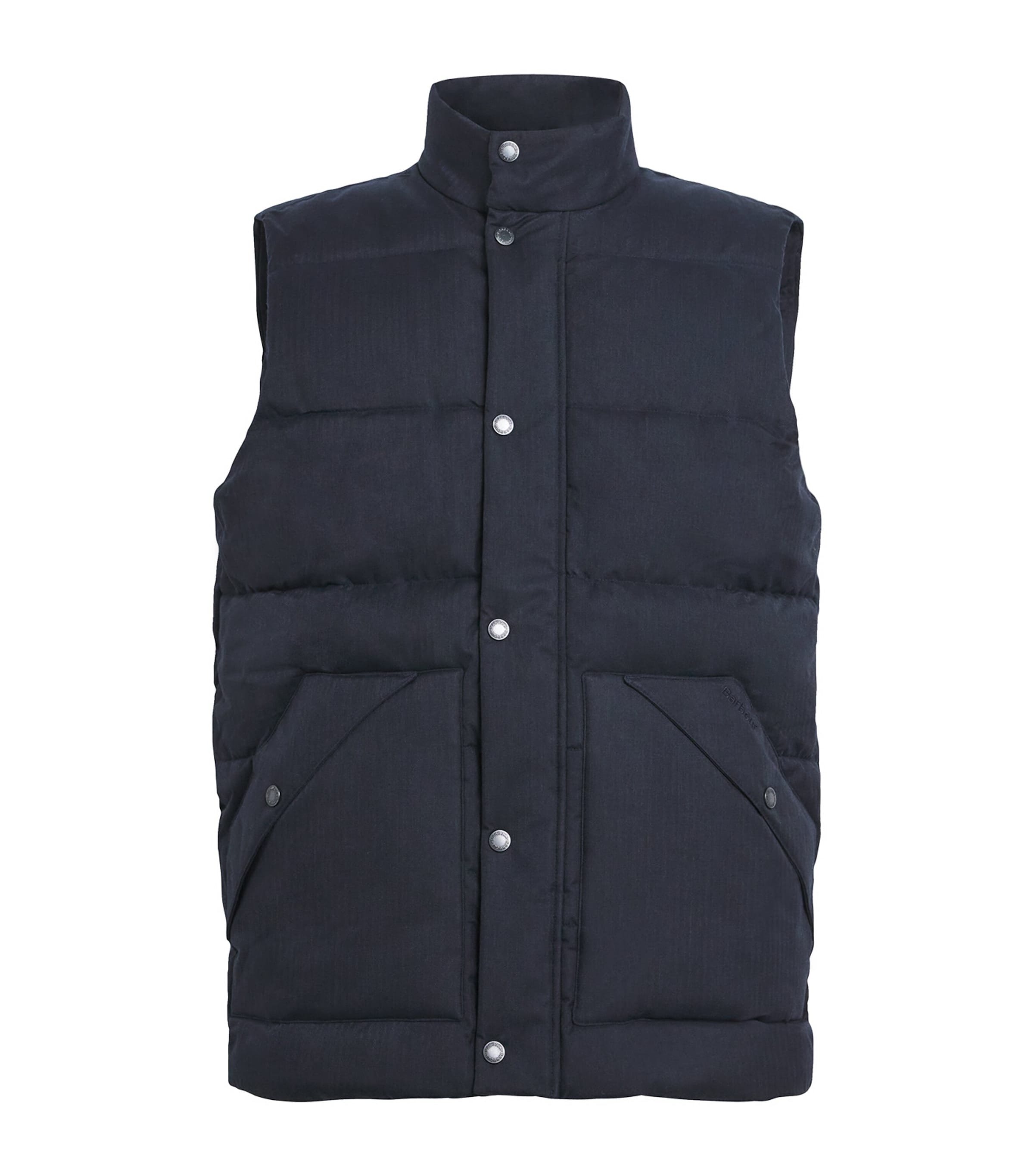 Barbour Brampton Puffer Gilet In Blue