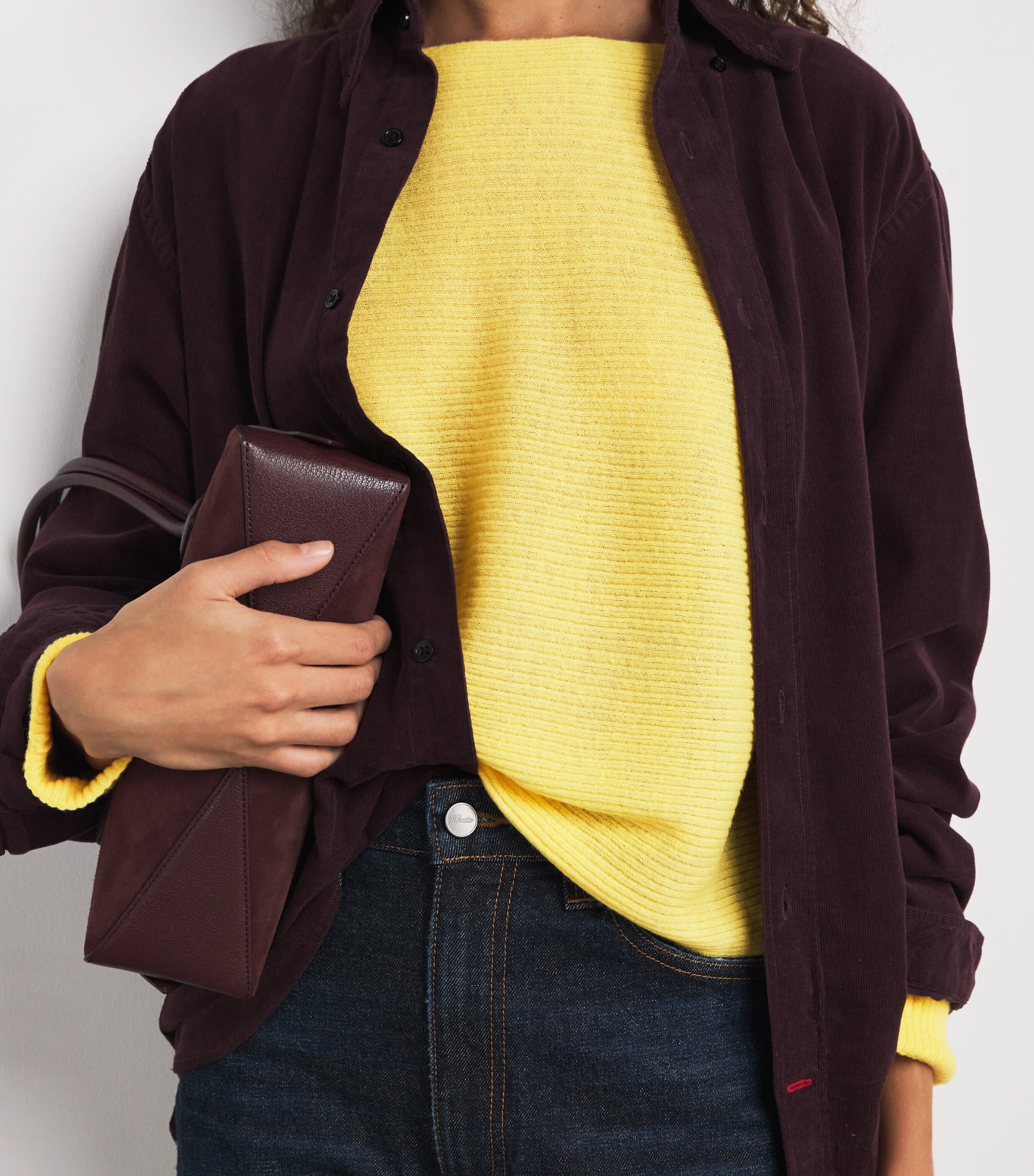 Wool-Alpaca-Blend Ribbed Sweater YELLOW Image 6