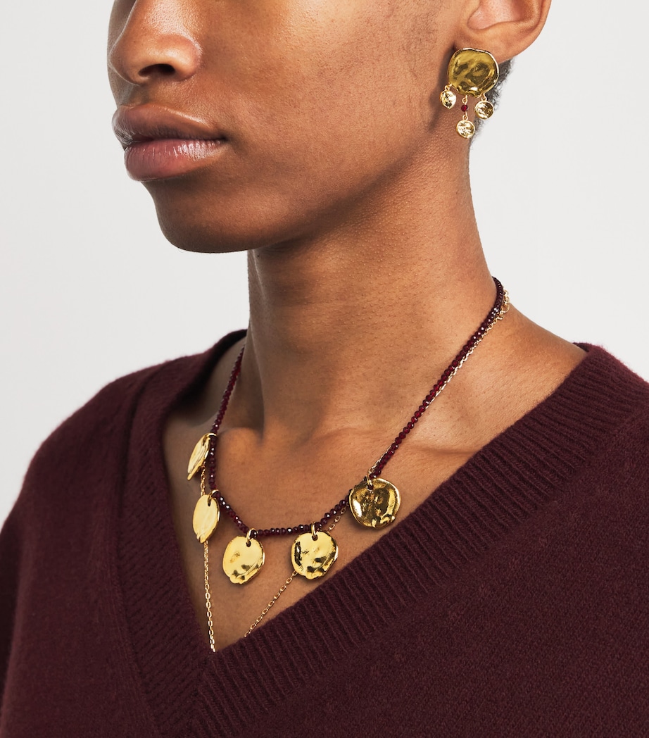 Anni Lu Gold-Plated Dream Catcher Earrings Gold Image 2