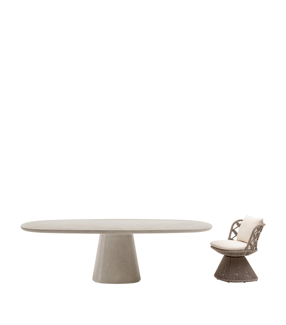 Allure O' Outdoor 6-Seater Dining Table WHITE Image 2