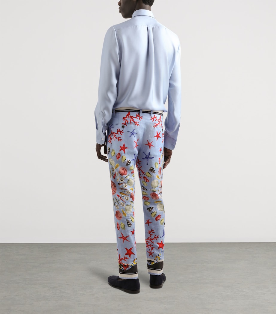 Silk Dress Shirt B1581-SKY BLUE Image 5