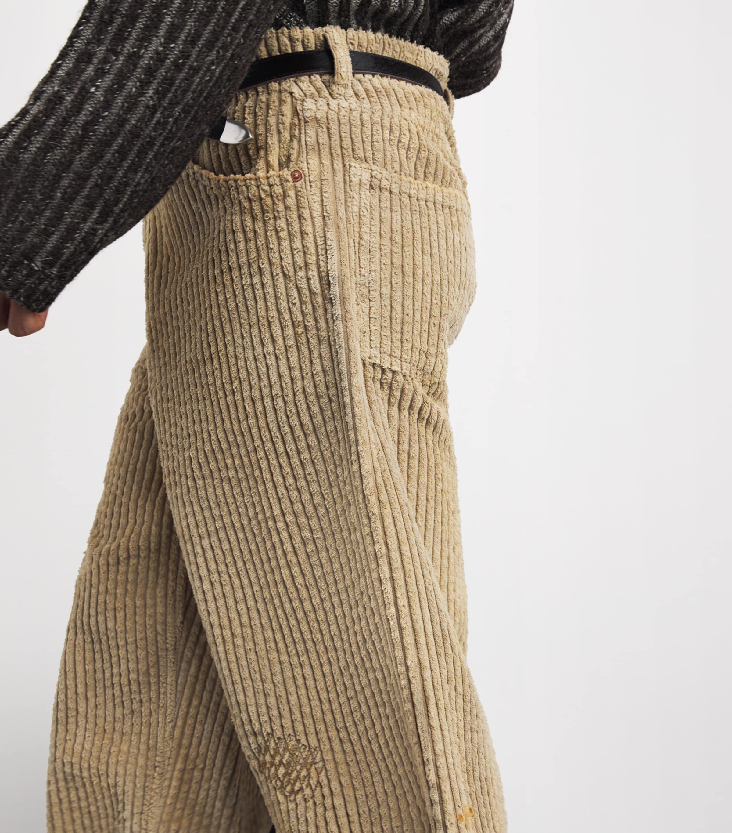 Corduroy Vast Cut Trousers TIRED TEDDY WASH Image 6