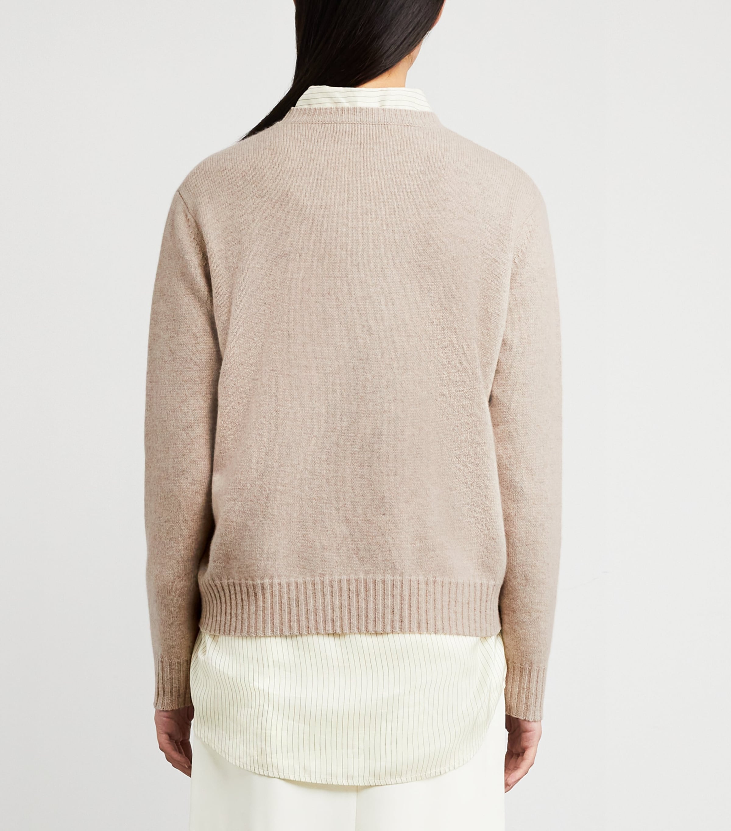 Cashmere Knit Sweater BEIGE Image 4