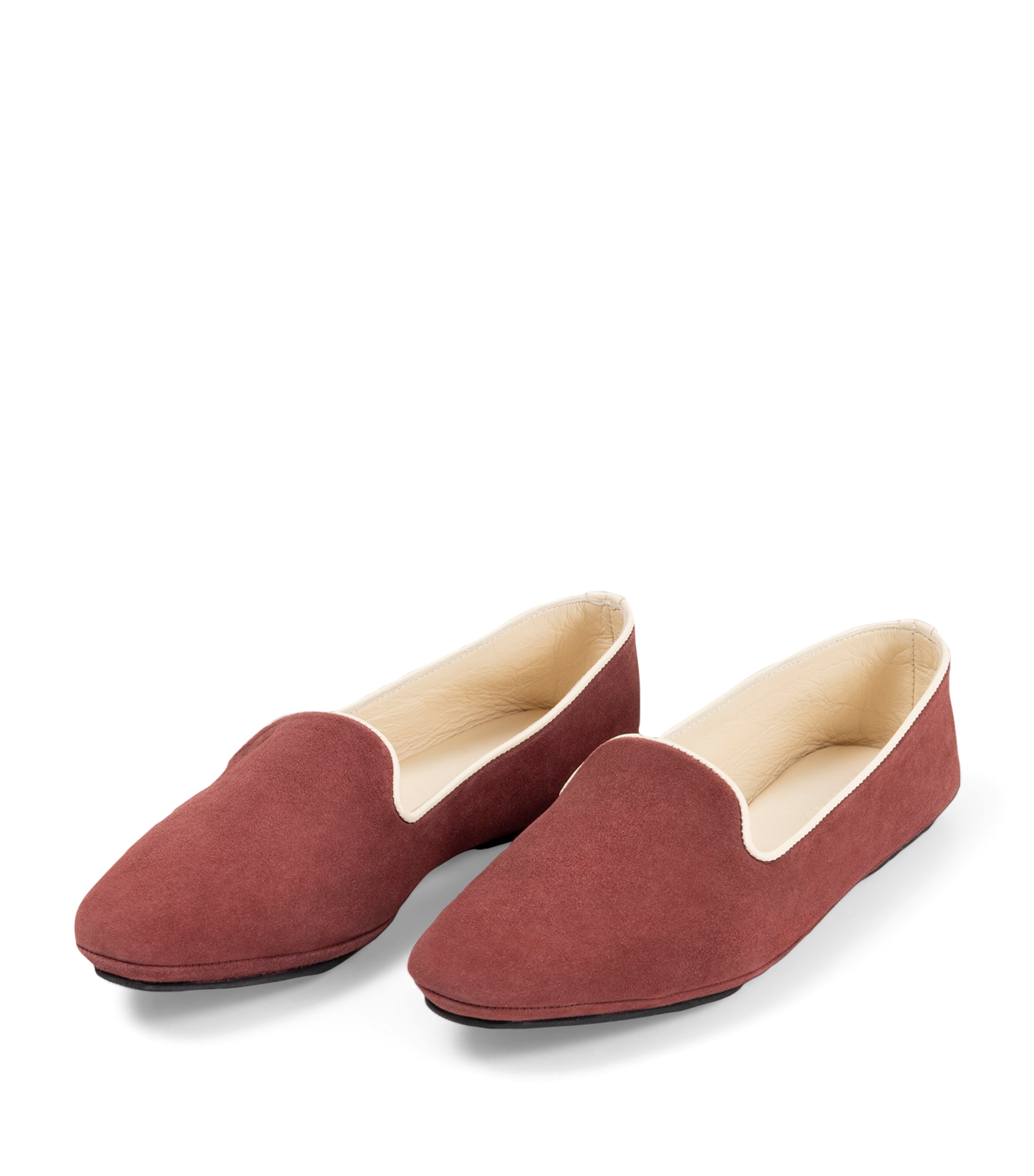 Frette Suede Jewlement Slippers In Brown