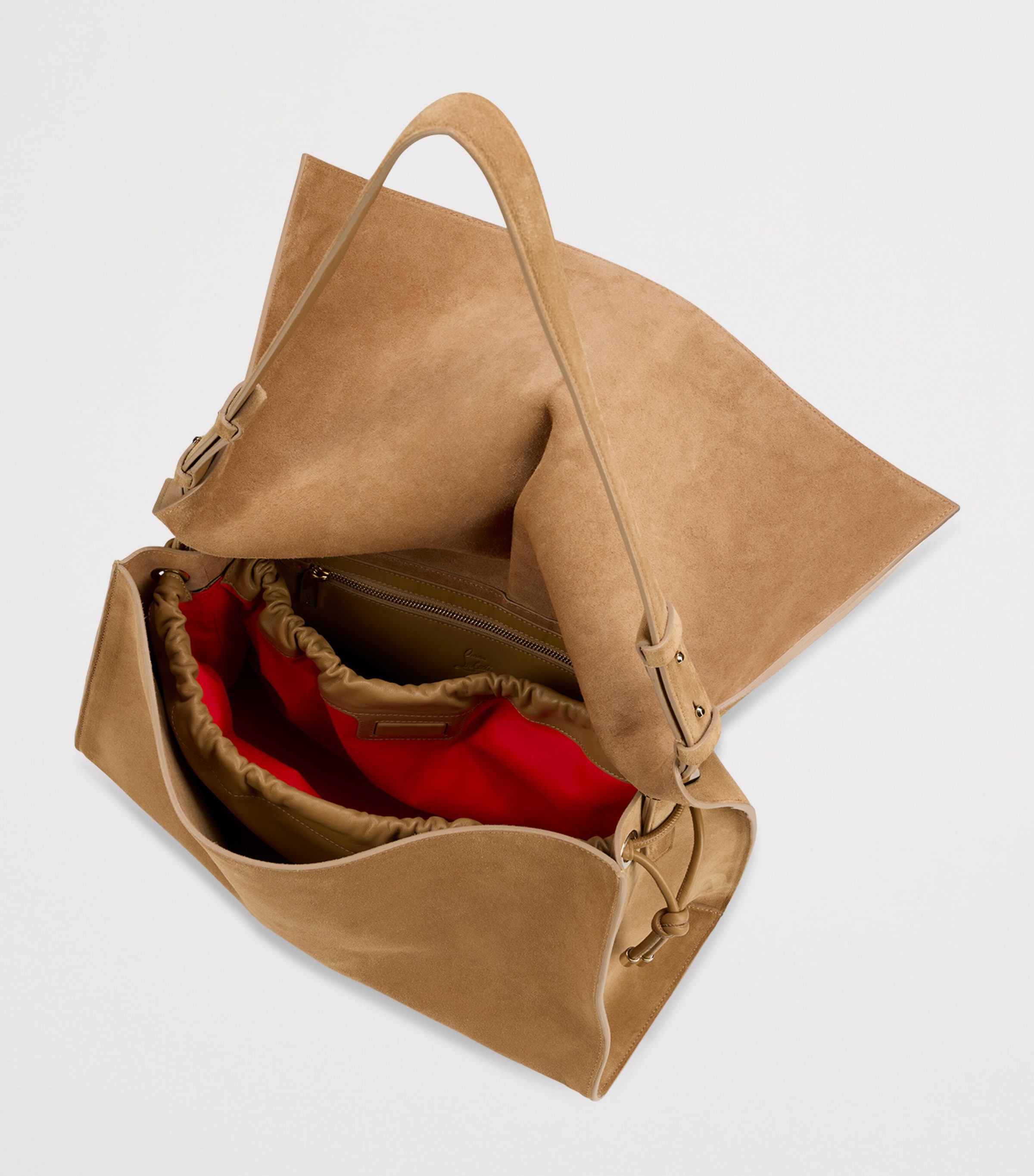 Baggy Large Suede Shoulder Bag F486 Image 4