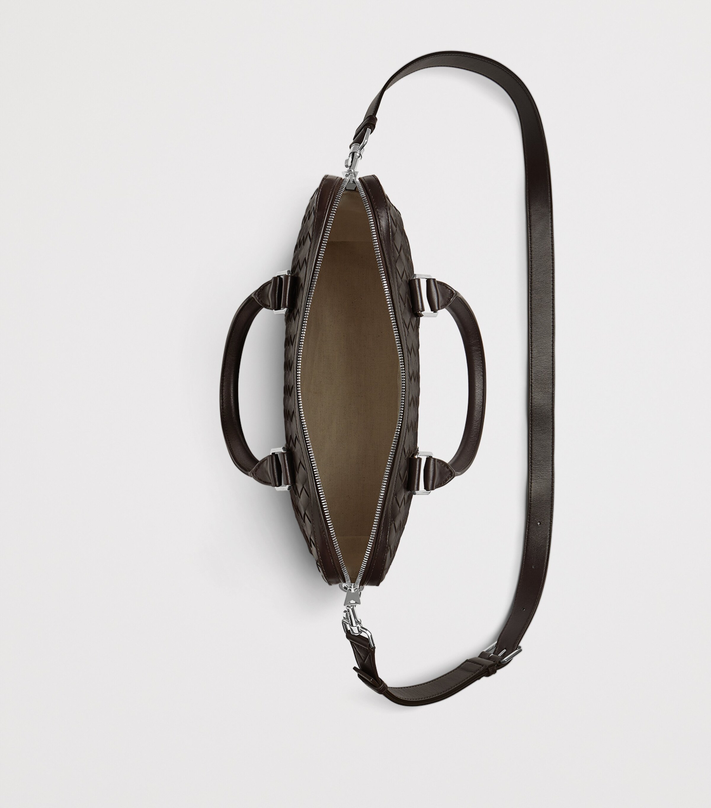 Slim Leather Intrecciato Briefcase 2145 Image 5