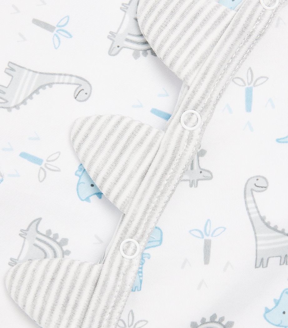 Kissy Kissy Pima Cotton Dinosaur Print Playsuit (0-24 Months) Multi Image 3