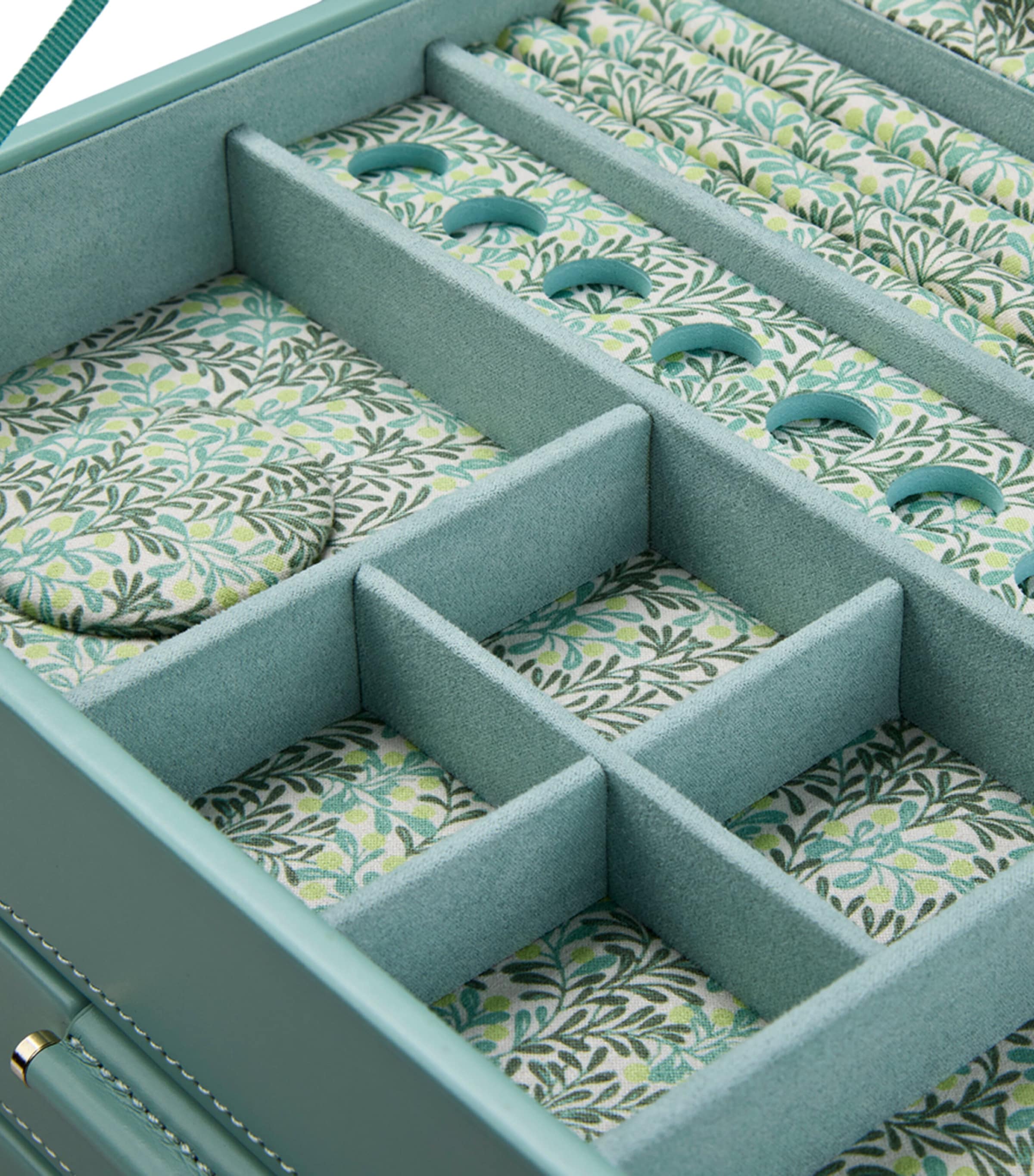 WOLF x Fiona Howard Sophia Multi-Drawer Jewellery Box Jade Fruit Botanical Image 4