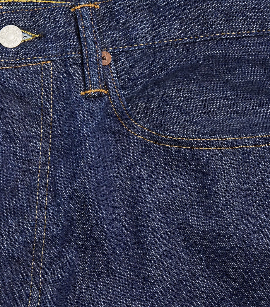 Selvedge Straight-Leg Sullivan Jeans BLUE Image 5