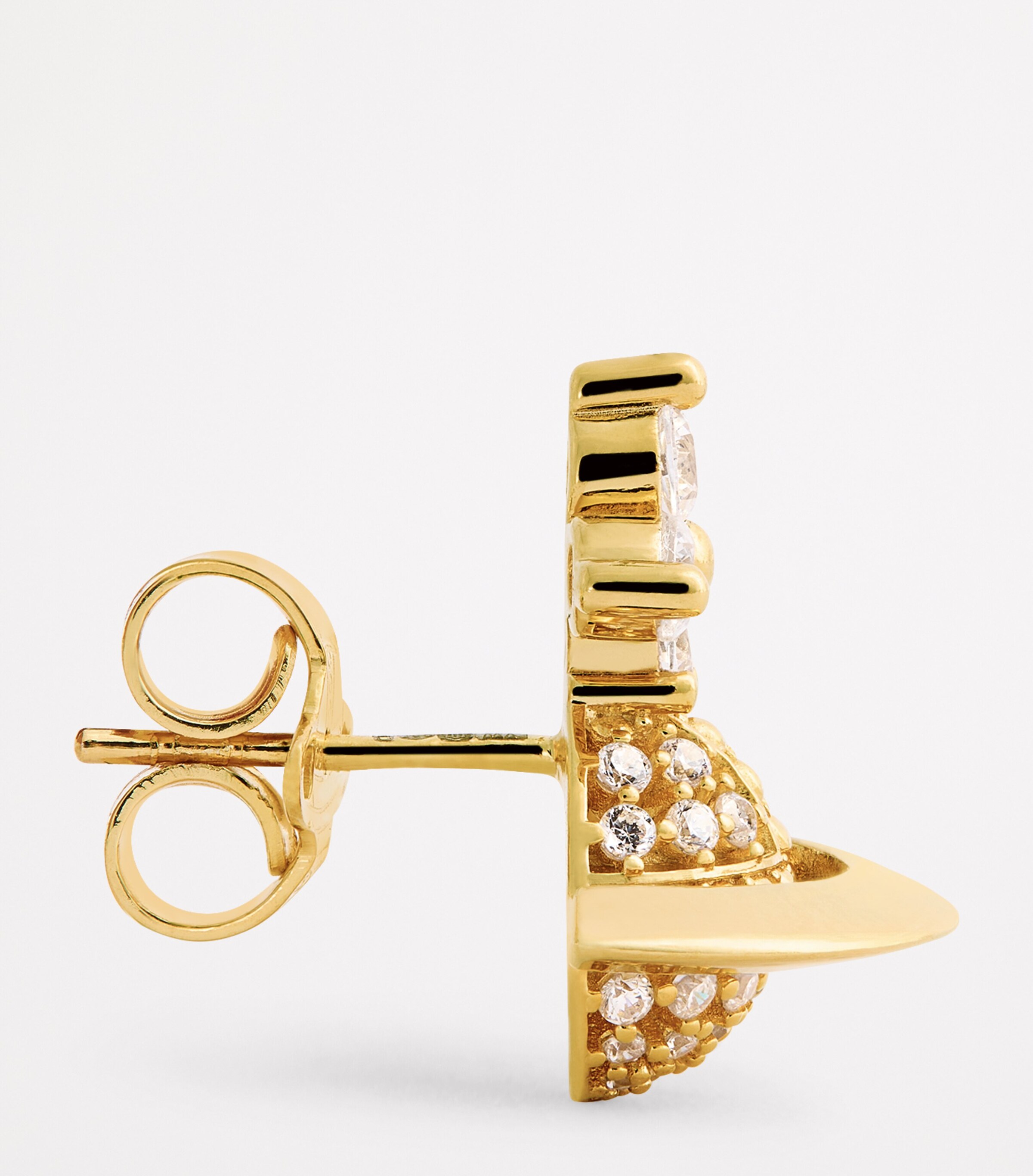 Vivienne Westwood Tiziana Orb Earrings Gold White Image 4