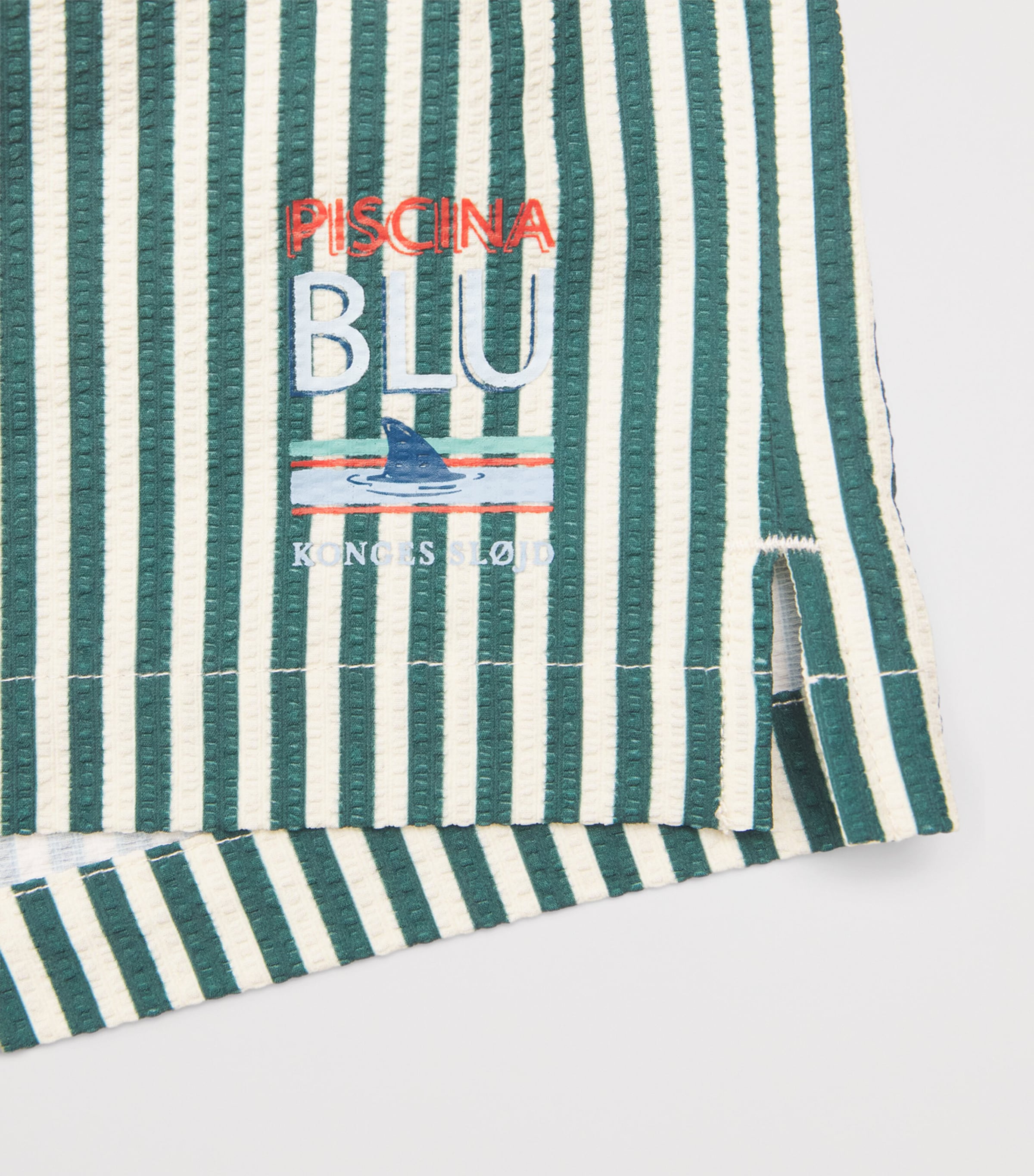KONGES SLOJD Stripe Seer Asnou Swim Shorts (9 Months-10 Years) Sea Image 3