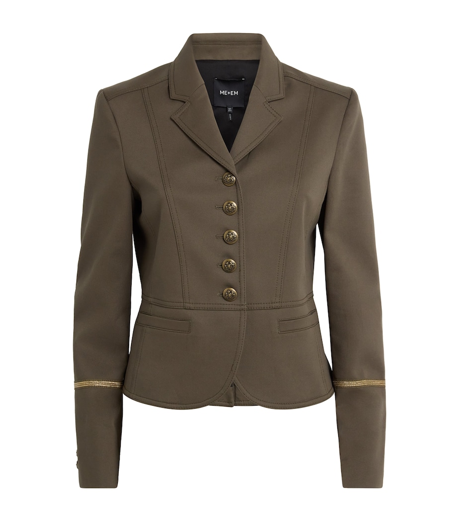 ME+EM Womens Cotton Twill Utility Jacket Khaki Image 1