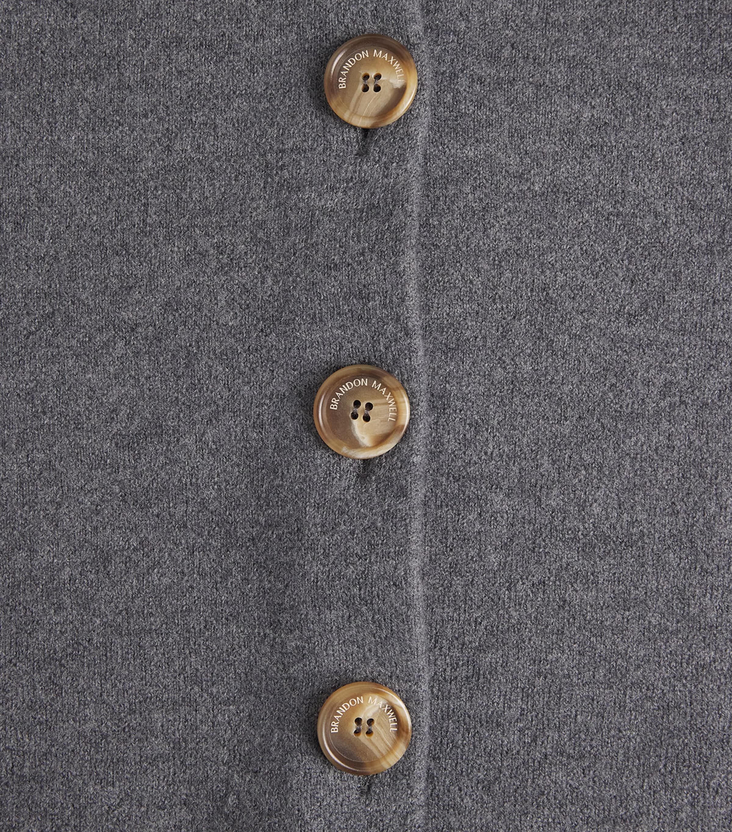 Brandon Maxwell Womens Virgin Wool Ryder Jacket Heather Grey Image 6