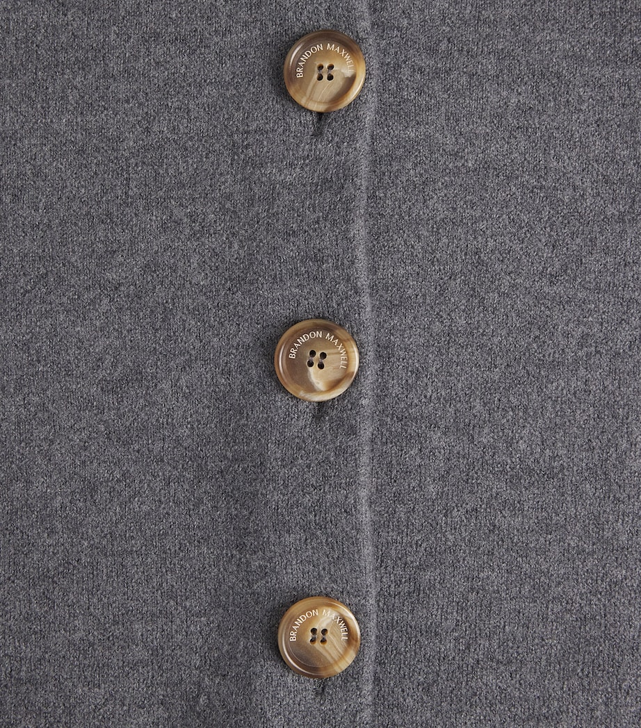Brandon Maxwell Womens Virgin Wool Ryder Jacket Heather Grey Image 6
