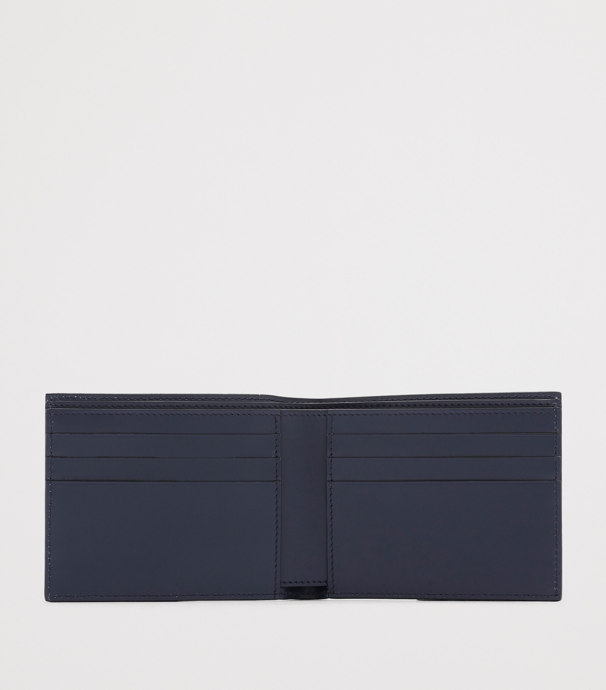 Swaine Leather Bifold Wallet Navy Image 3