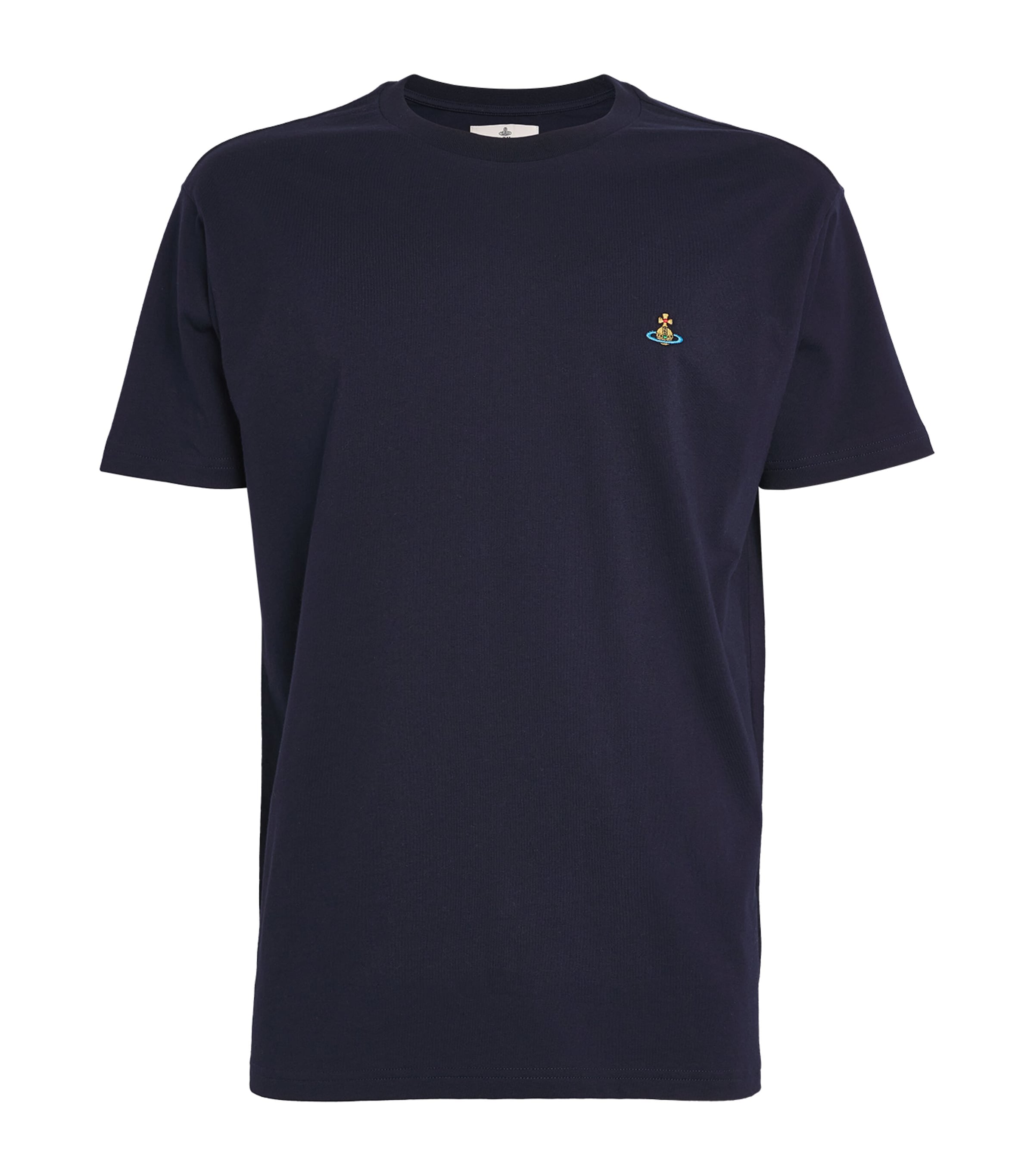 Shop Vivienne Westwood Organic Cotton Orb T-shirt In Navy