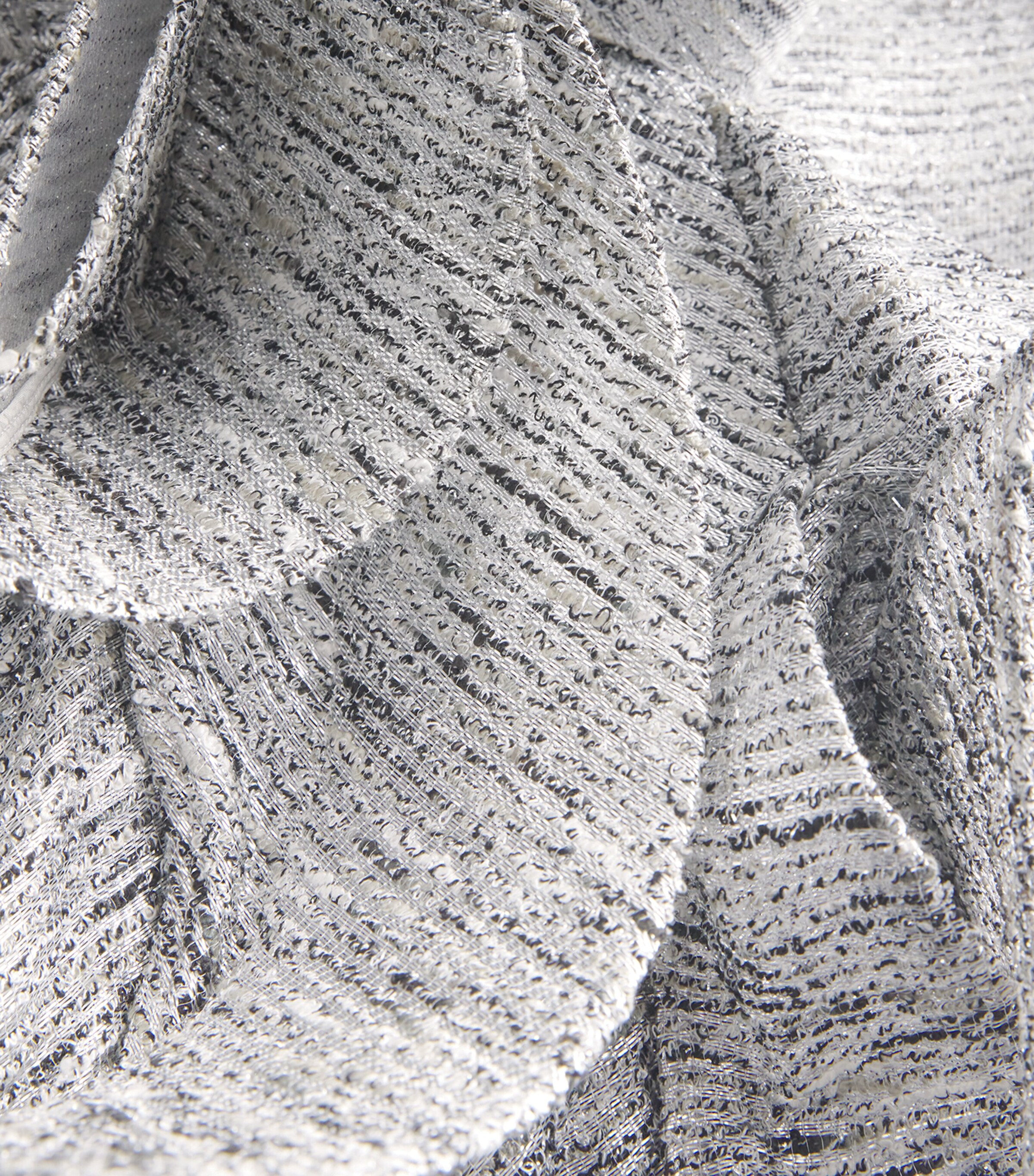 Maticevski Womens Tweed Satellite Wave Gown Silver Fleck Image 5