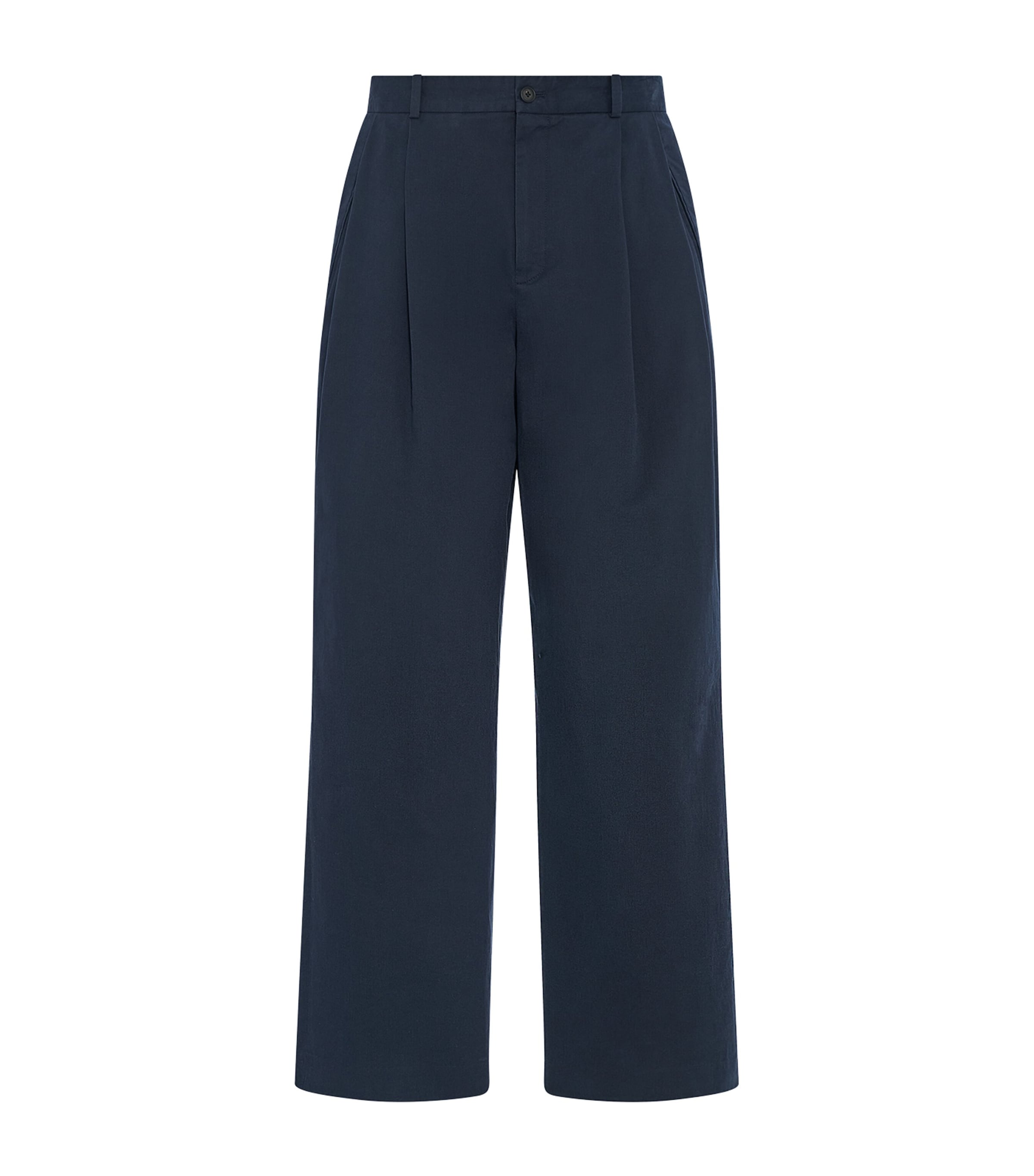 The Row Mens Tibor Cotton-Cashmere Trousers Anthracite Image 1