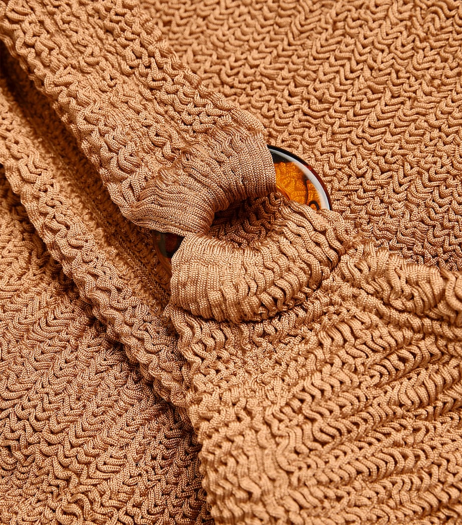 Metallic Domino Swimsuit METALLIC COCOA Image 4