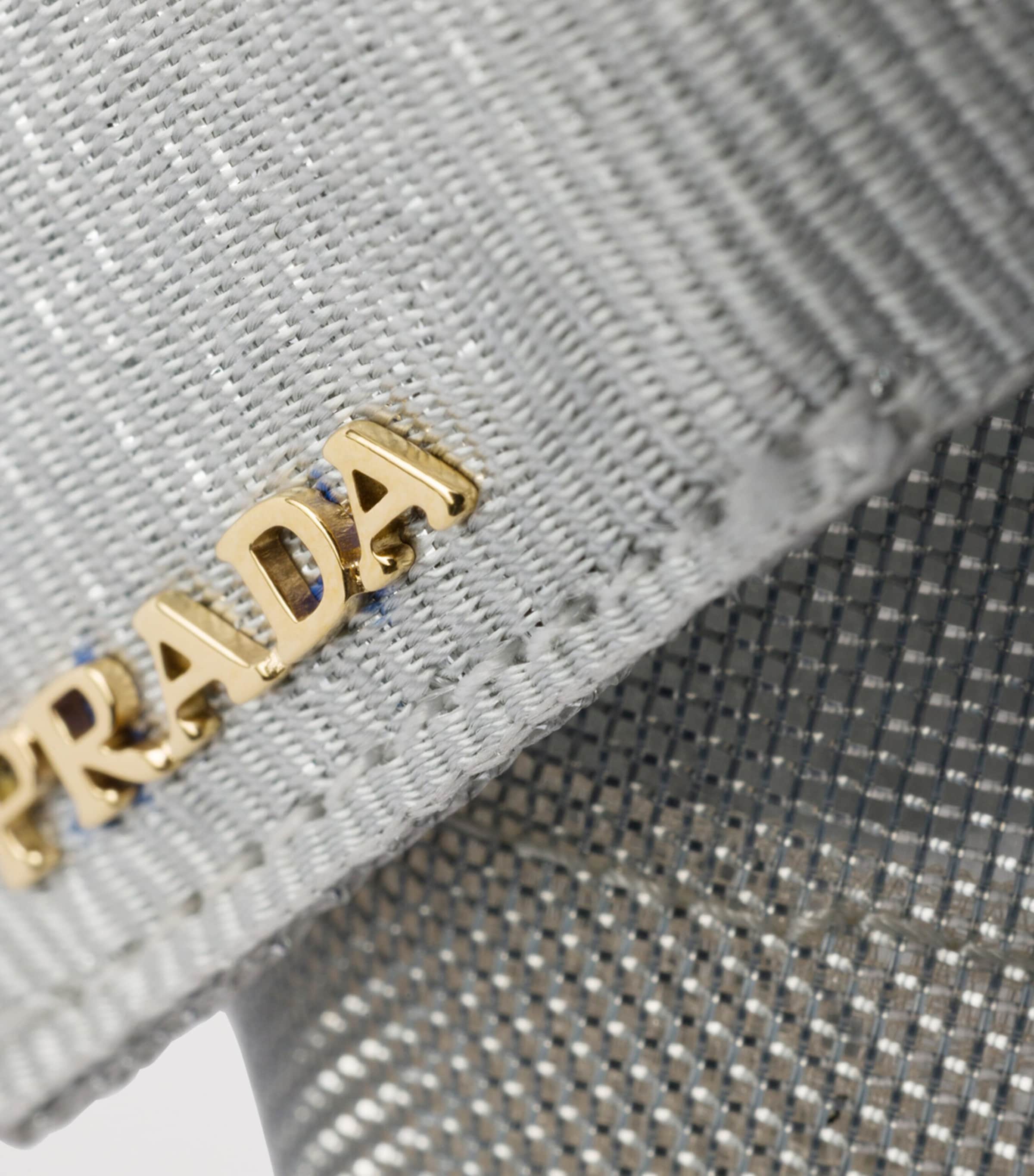 Prada Leather-Mesh Bow Slingback Pumps 100 Gold/silver Image 6