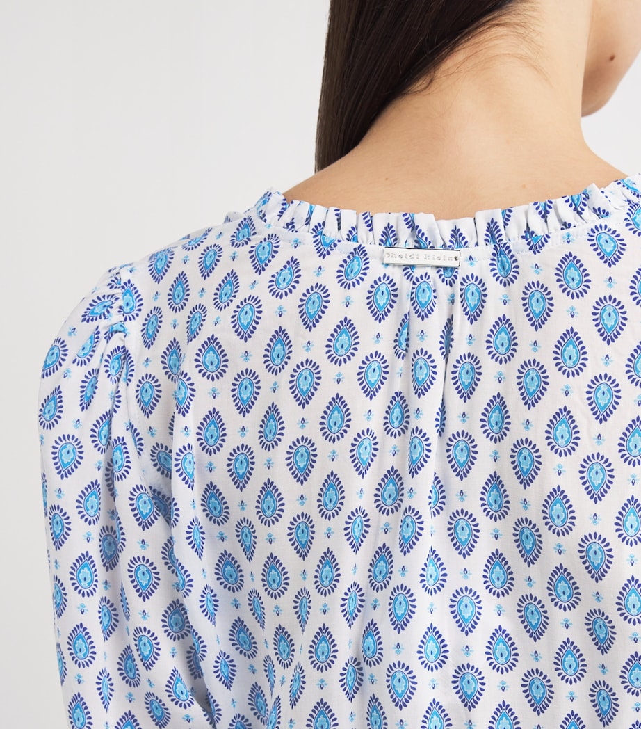 Smocked Croisette Maxi Dress PRT-PRT Image 6