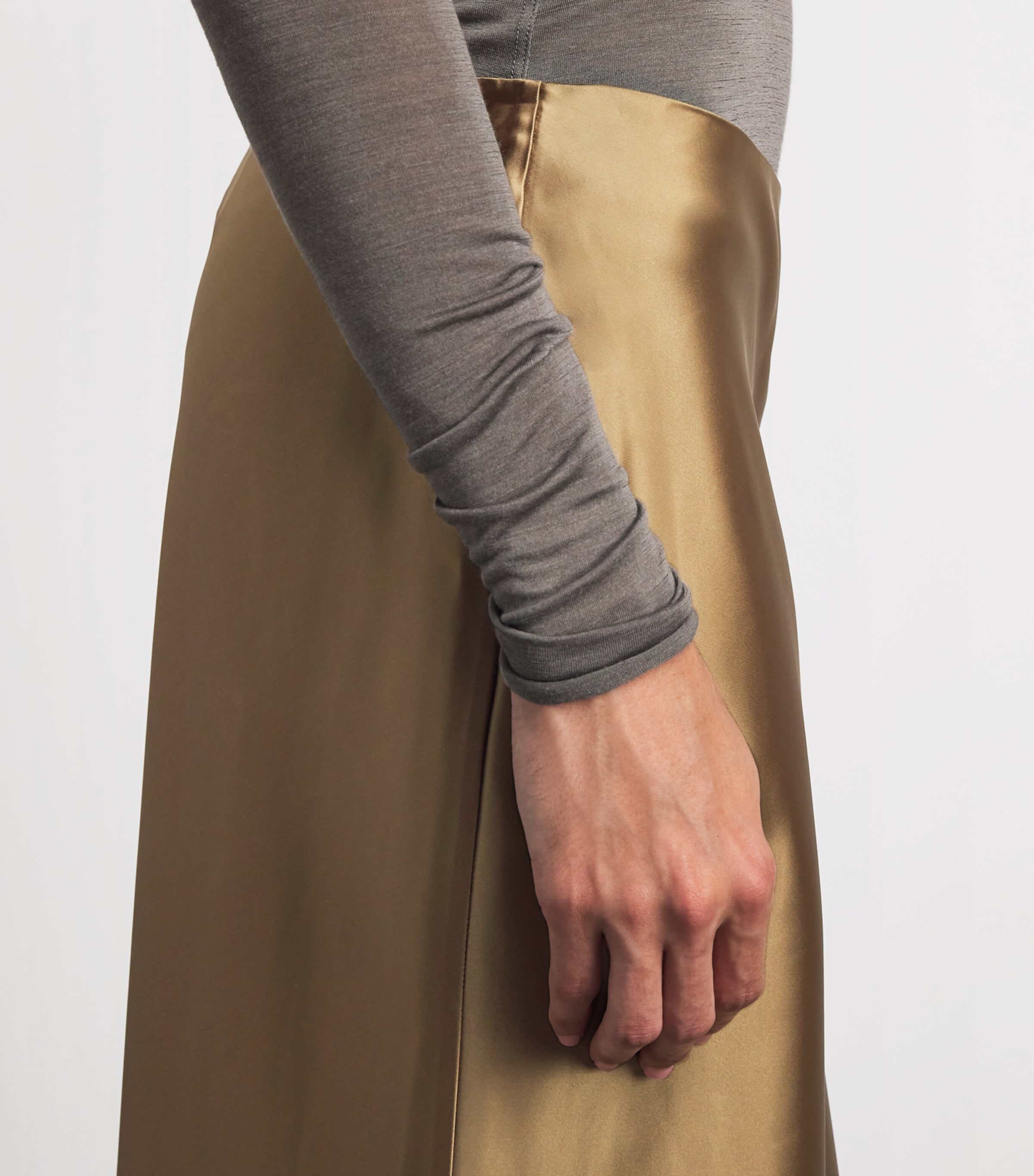 Simkhai Womens Nella Maxi Skirt Ochre Image 3
