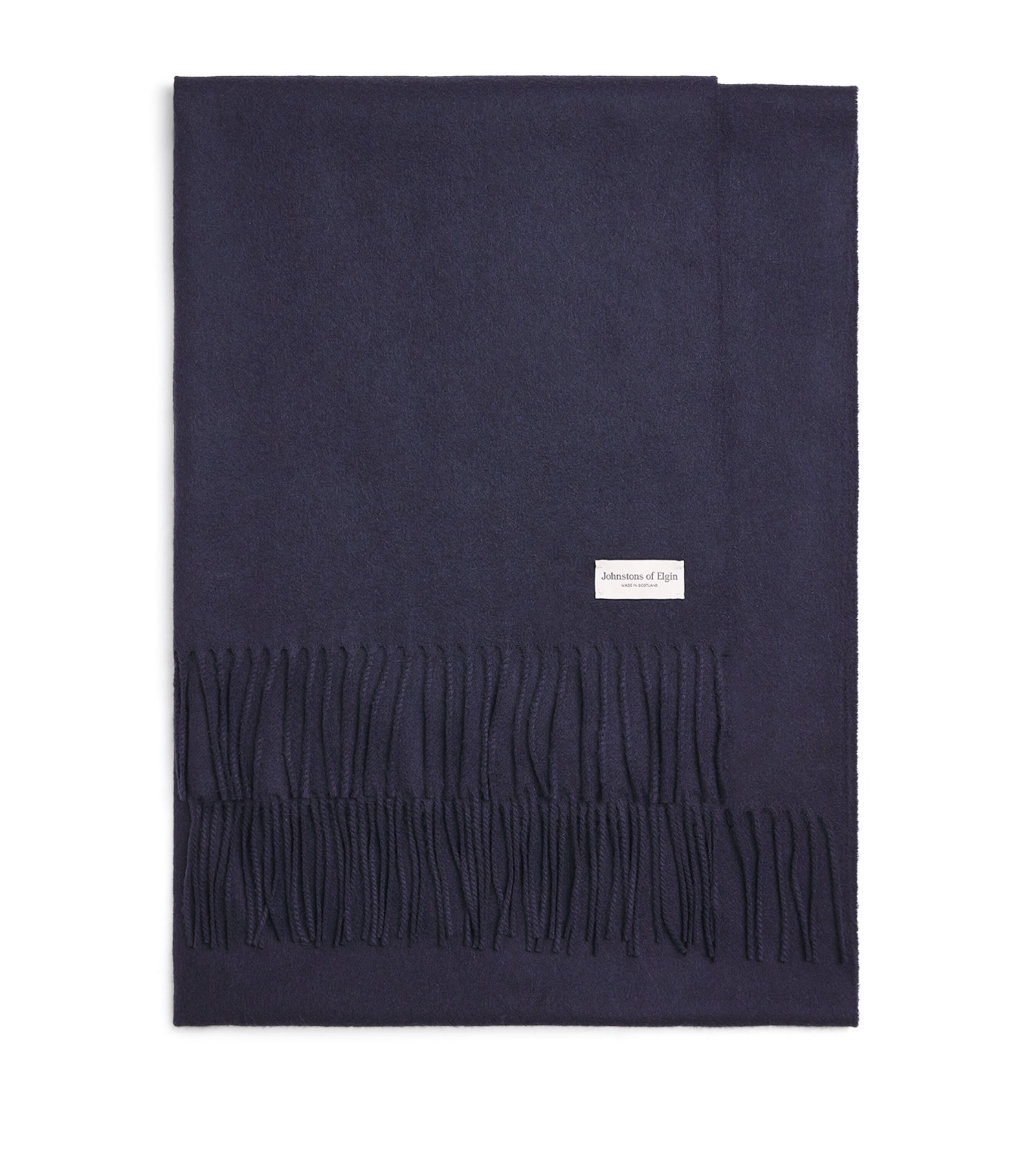 Johnstons Of Elgin Cashmere Stole Dark Navy Image 1