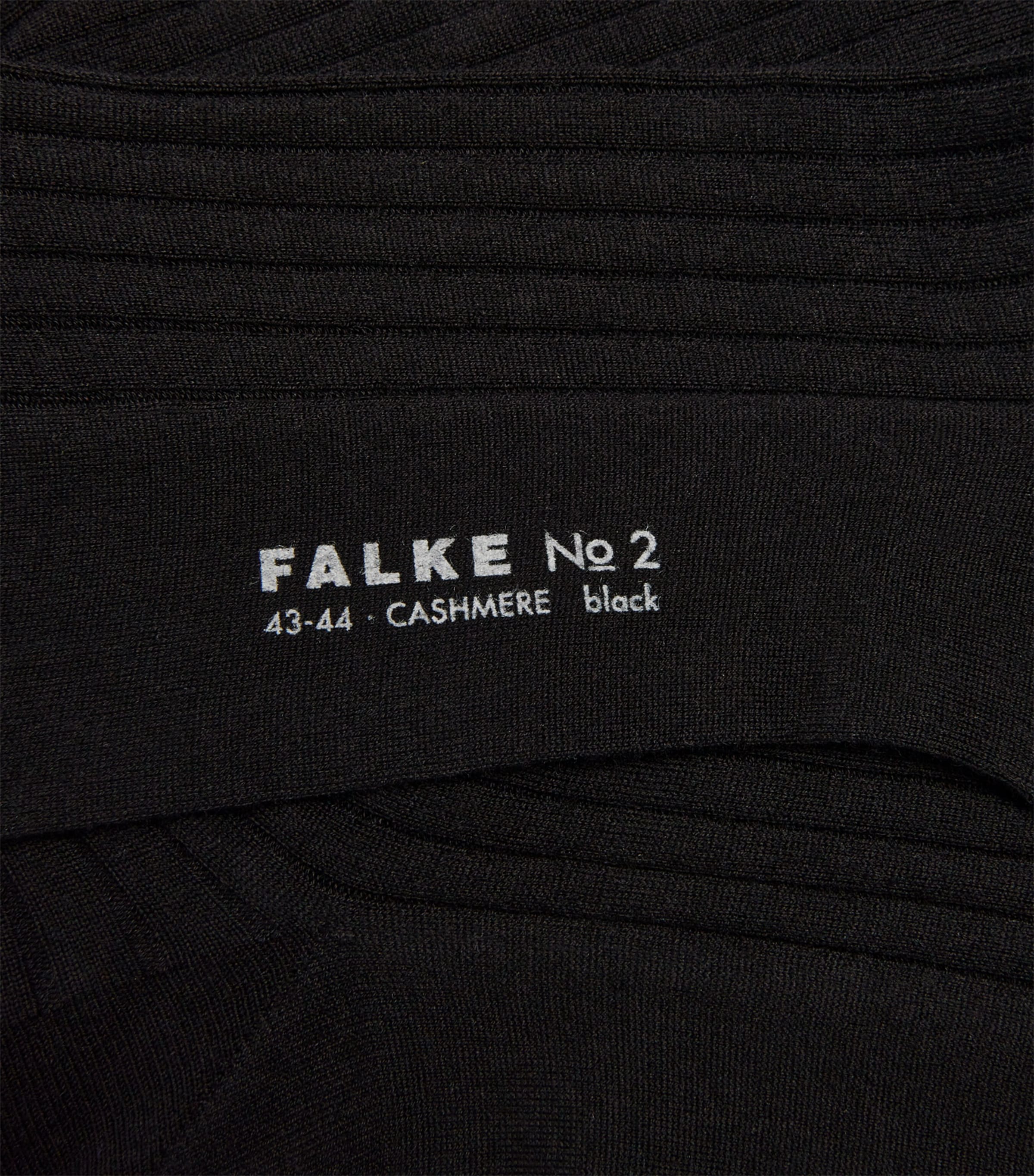 No.2 Cashmere Long Socks BLACK Image 2