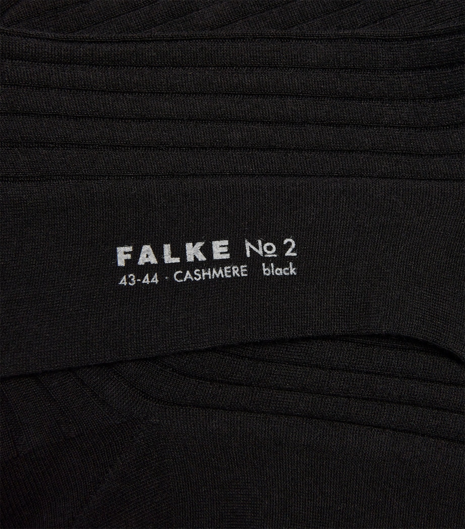 No.2 Cashmere Long Socks BLACK Image 2
