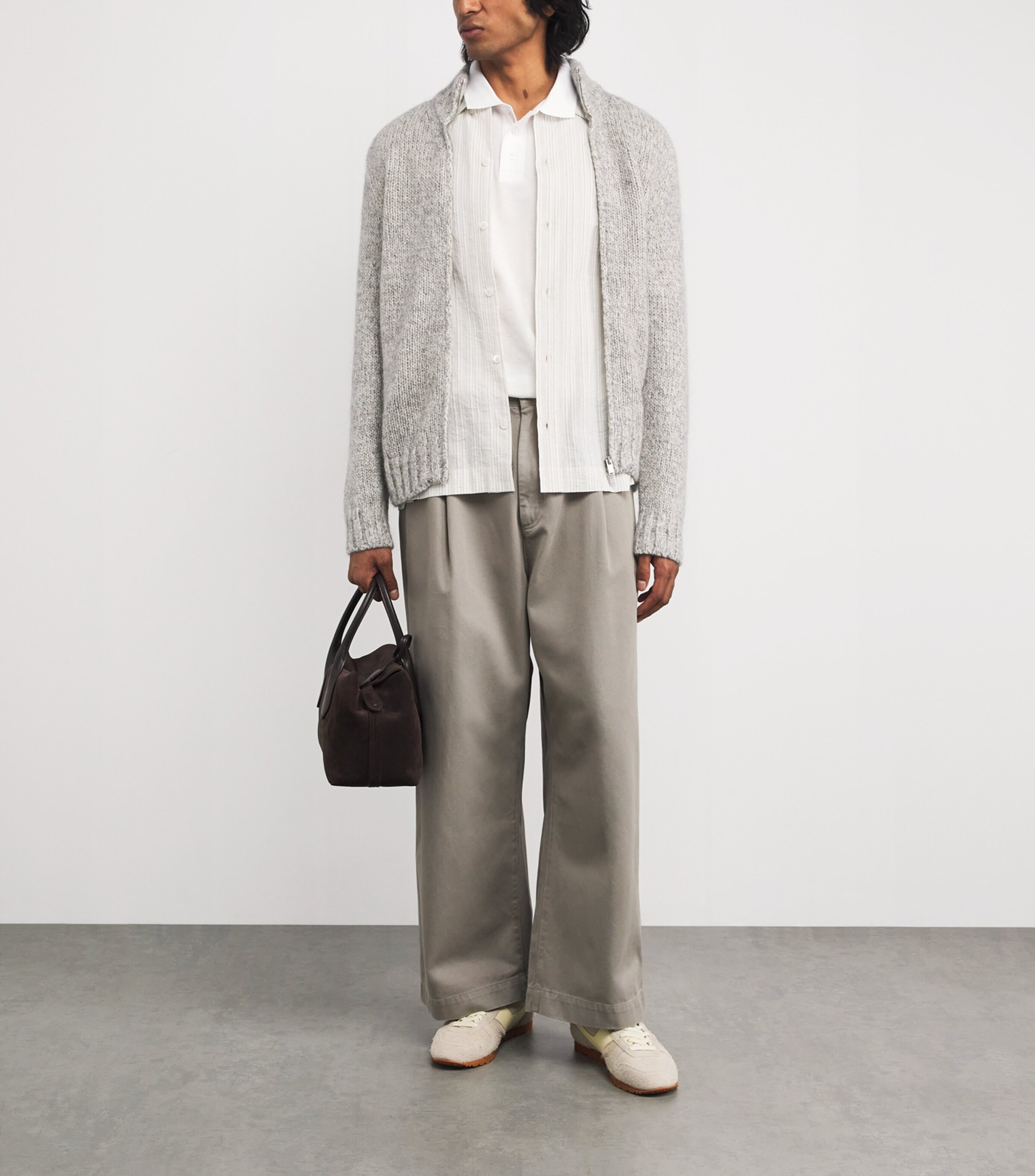 Cotton-Blend Contrast-Logo Polo Shirt 100 Image 2