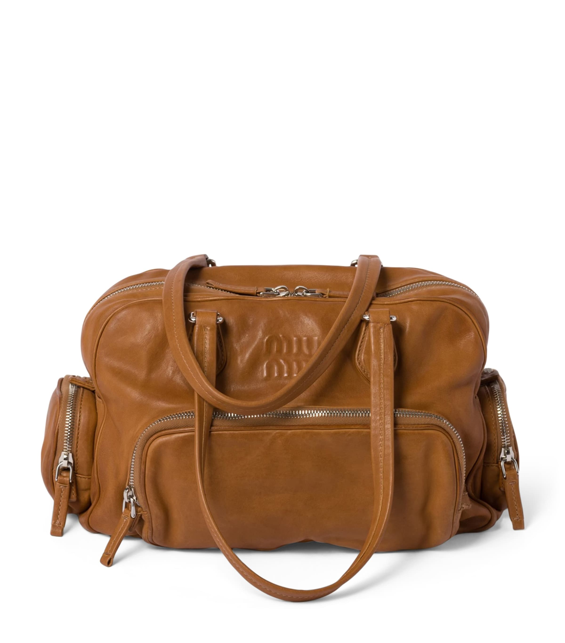 ハンドバッグ MiuMiu | RUNWAY Nappa leather top-handle bag Black Aventure Nappa Leather Top-handle Bag | Miu Miu