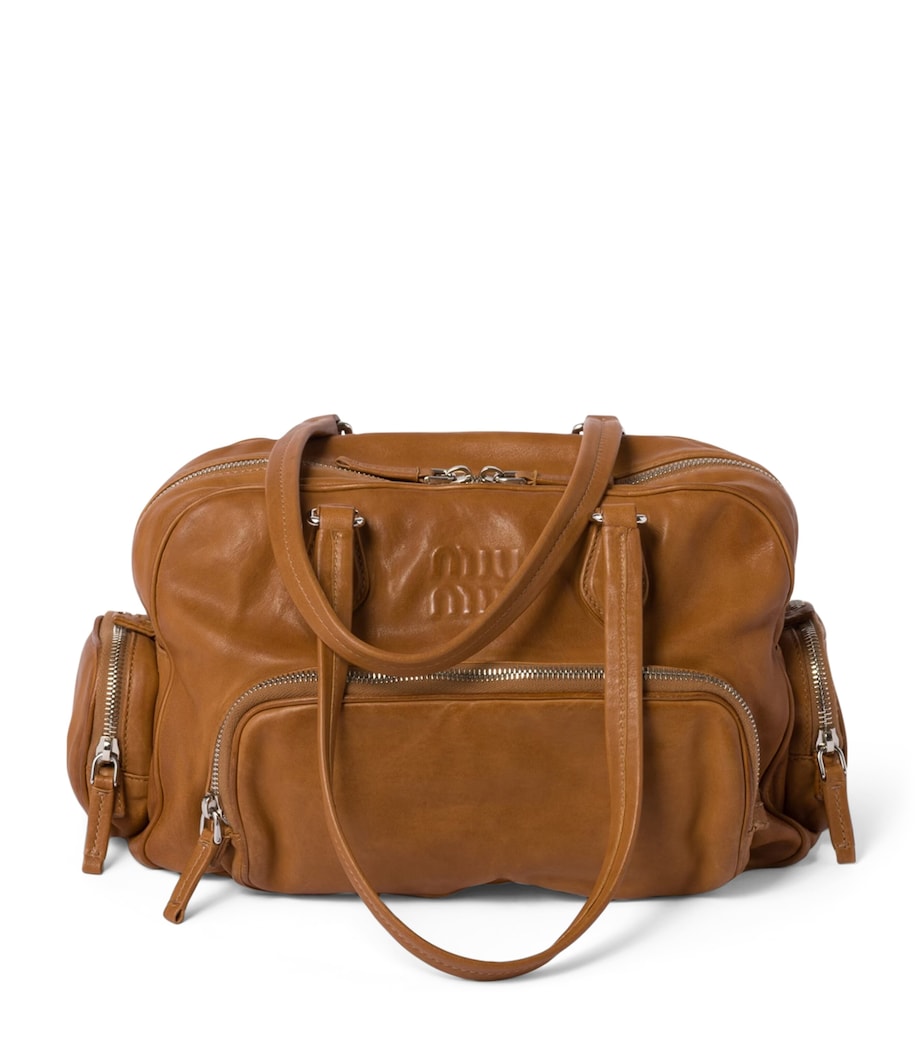 Nappa Leather Top-Handle Bag F098L Image 1