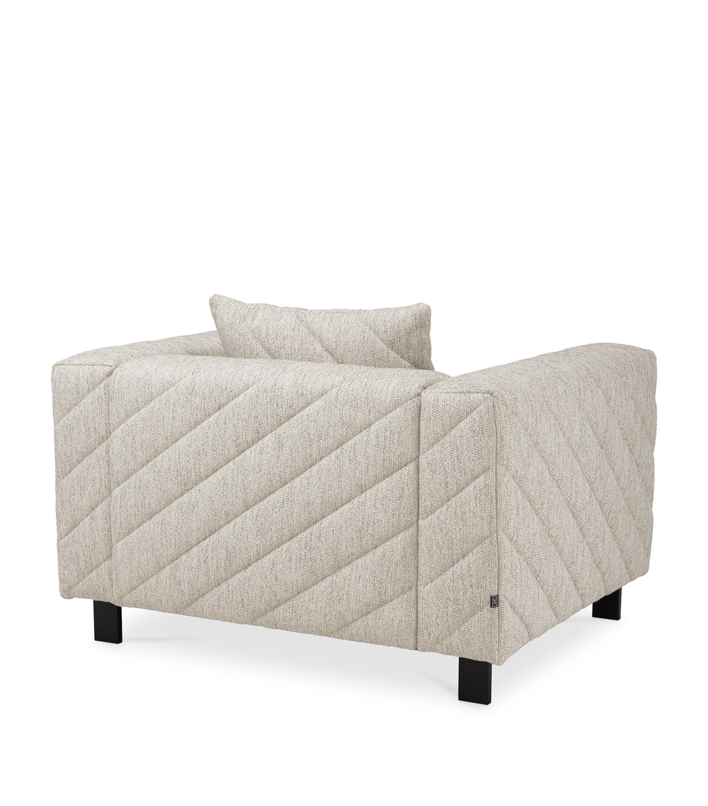 Quilted Avellino Armchair LIGHT GREY Image 7