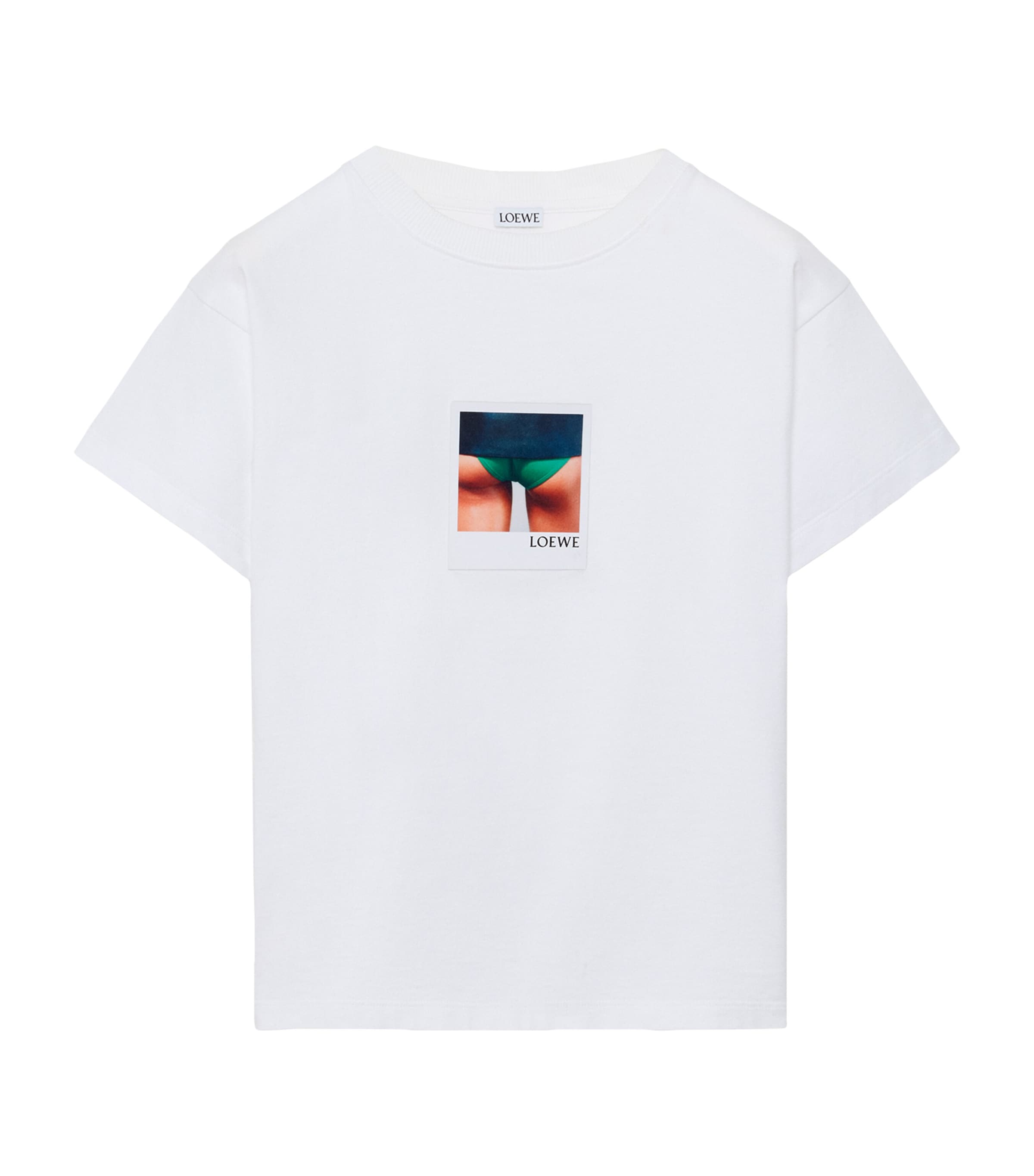 LOEWE White Stretch-Cotton Polaroid T-Shirt | Harrods US