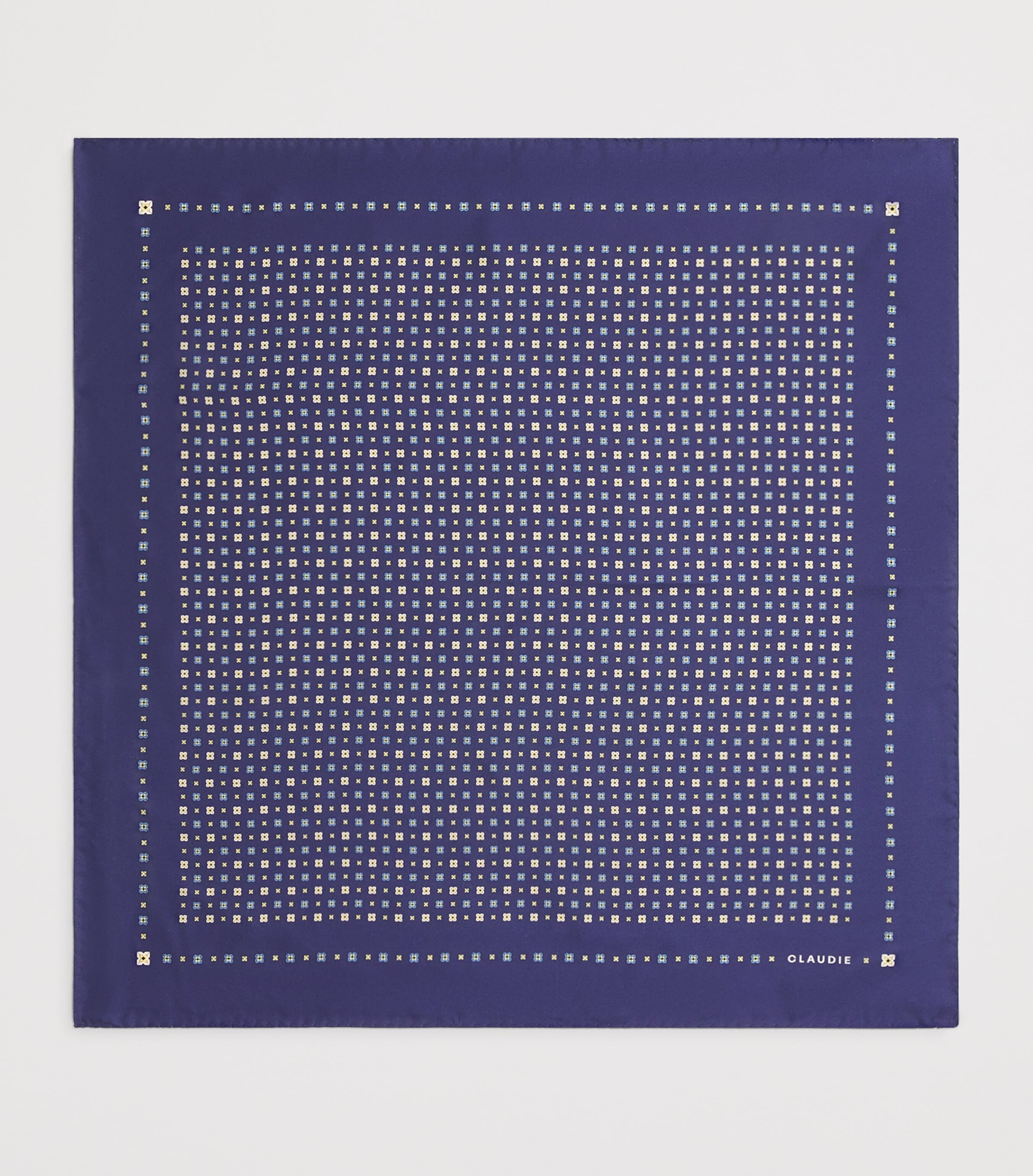 Silk Printed Scarf BLUE PRINT Image 3