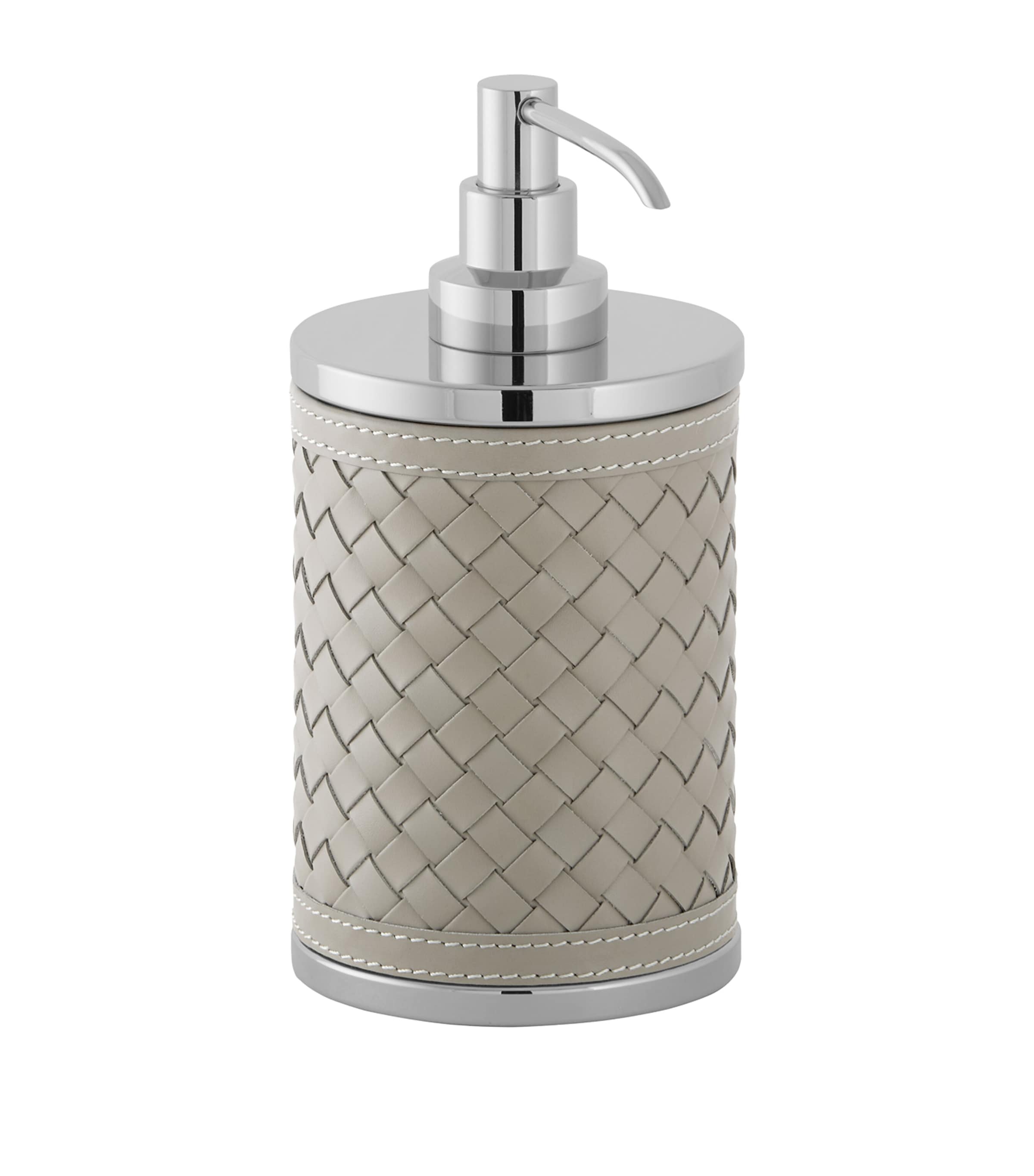 Riviere Leather Woven Soap Dispenser