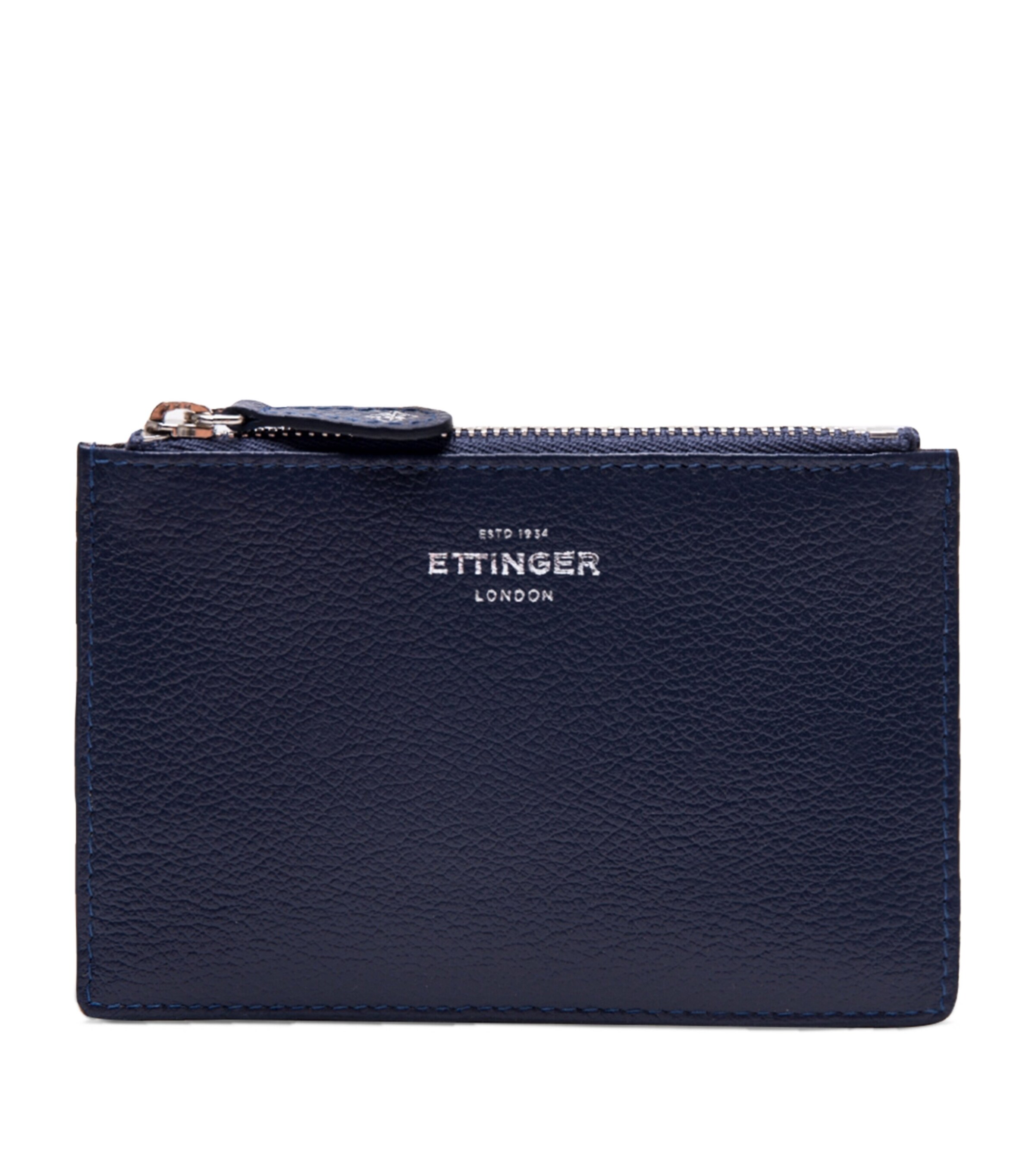 Ettinger Mini Leather Capra Travel Pouch In Blue