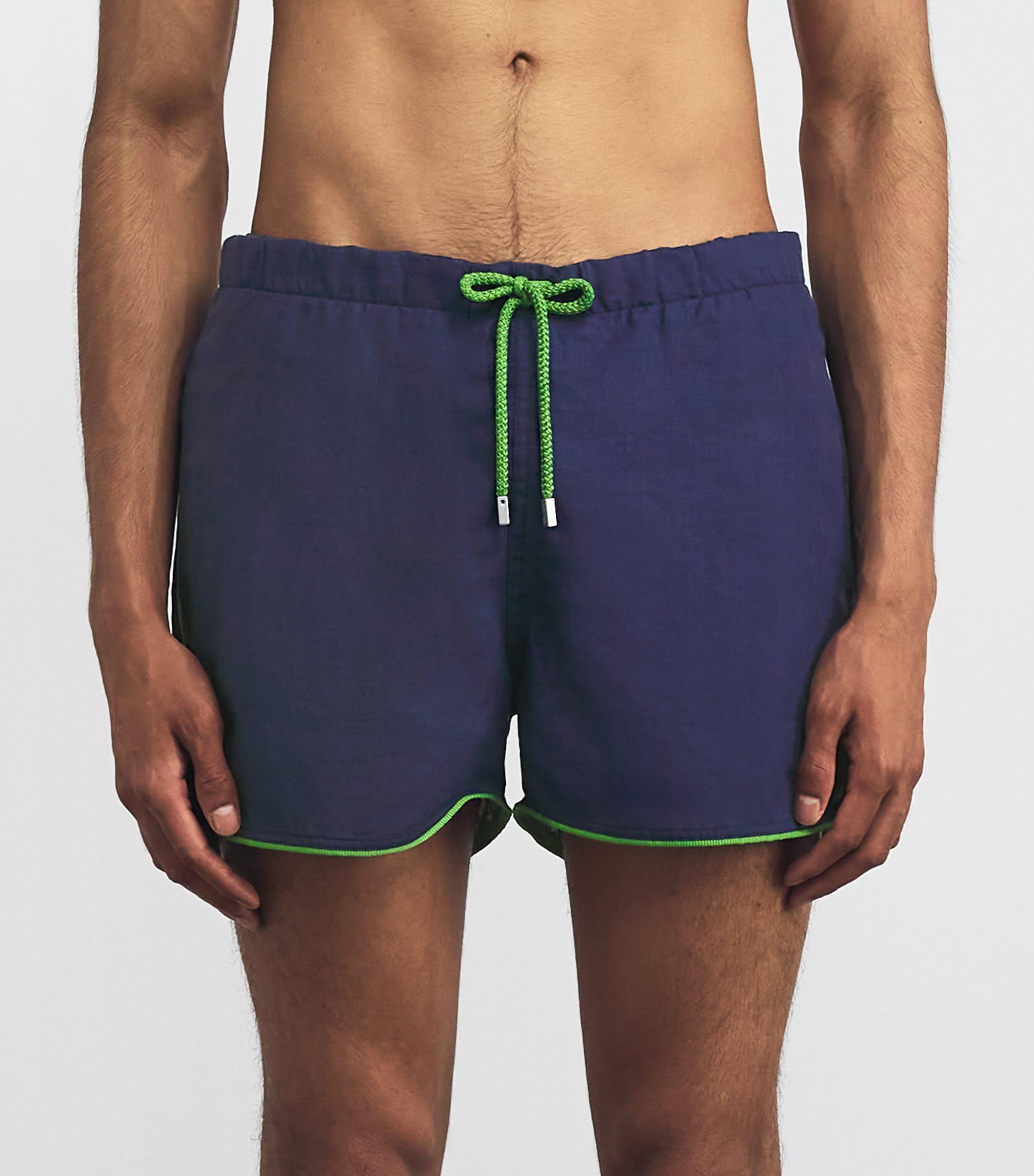 Linen Maurice Swim Shorts 390-NAVY Image 3