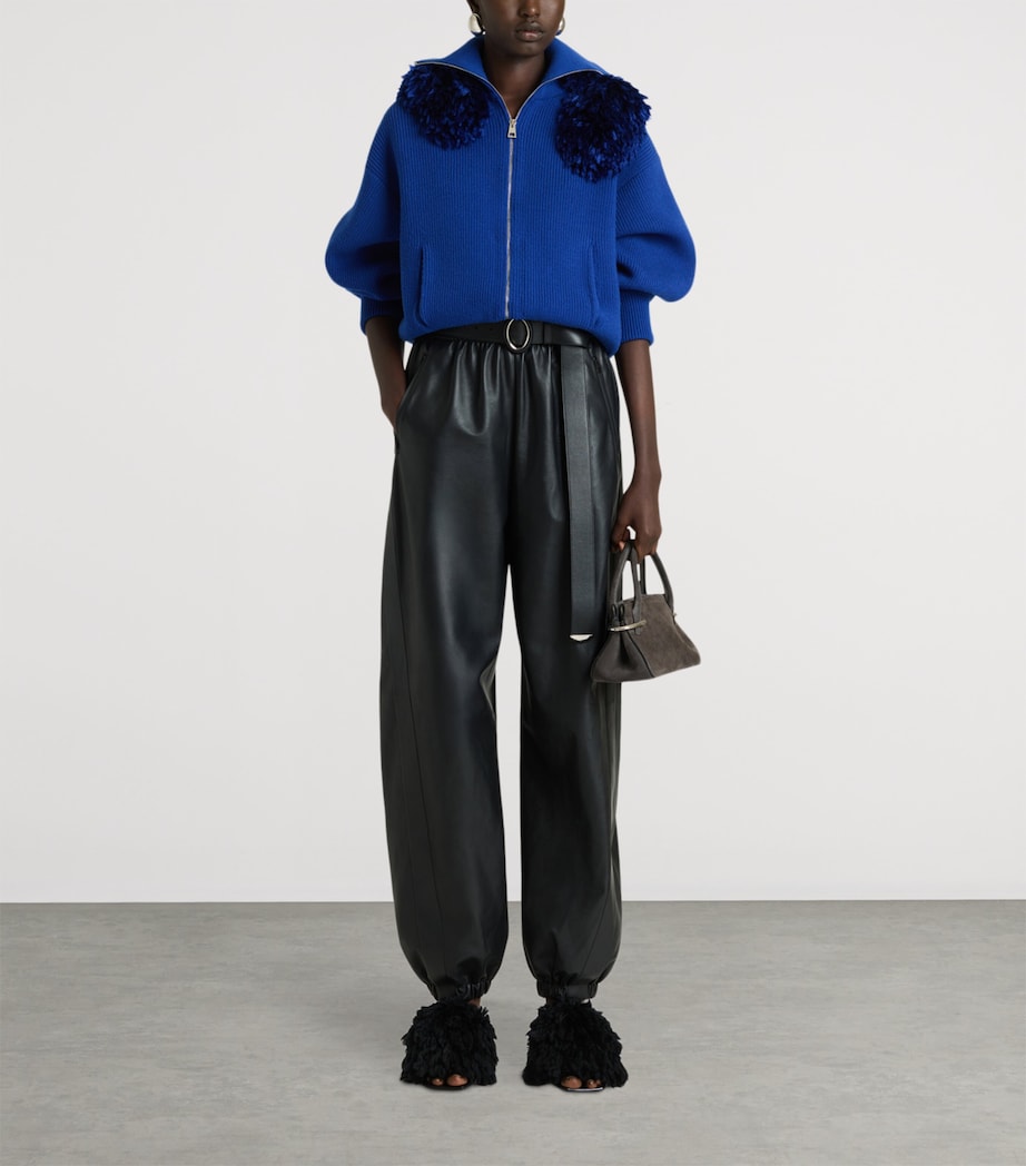 Givenchy Womens Wool-Blend Bomber Jacket Image 3