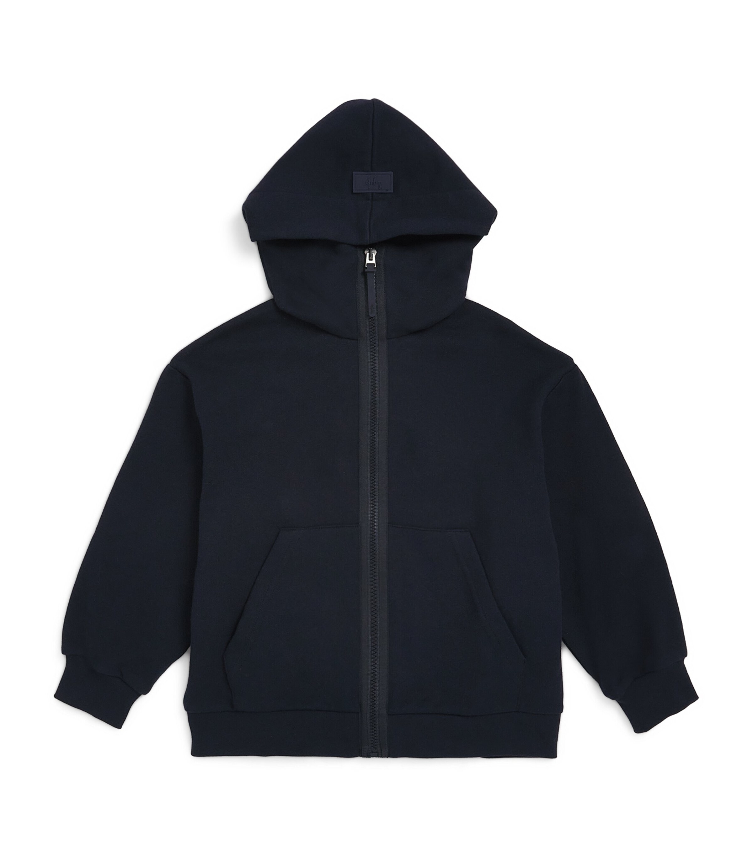 Cotton Zip-Up Hoodie (5-8 Years) 4950 DARK BLUE Image 1