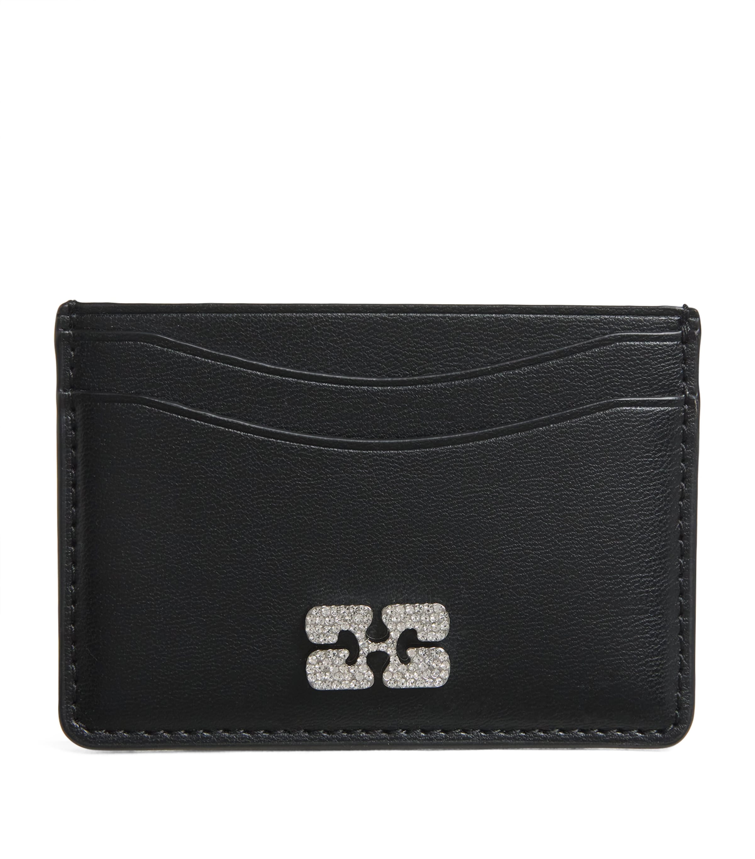 Recycled Leather Bou Card Holder BLACK 099 Image 1