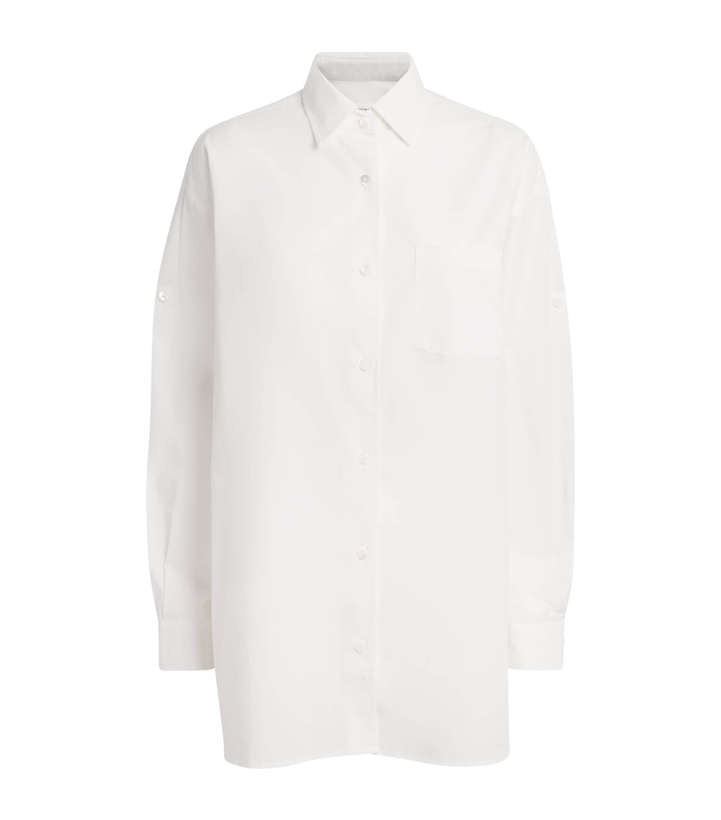 AGOLDE Womens x Maria McManus Organic Cotton Poplin Shirt White Cotton Image 1